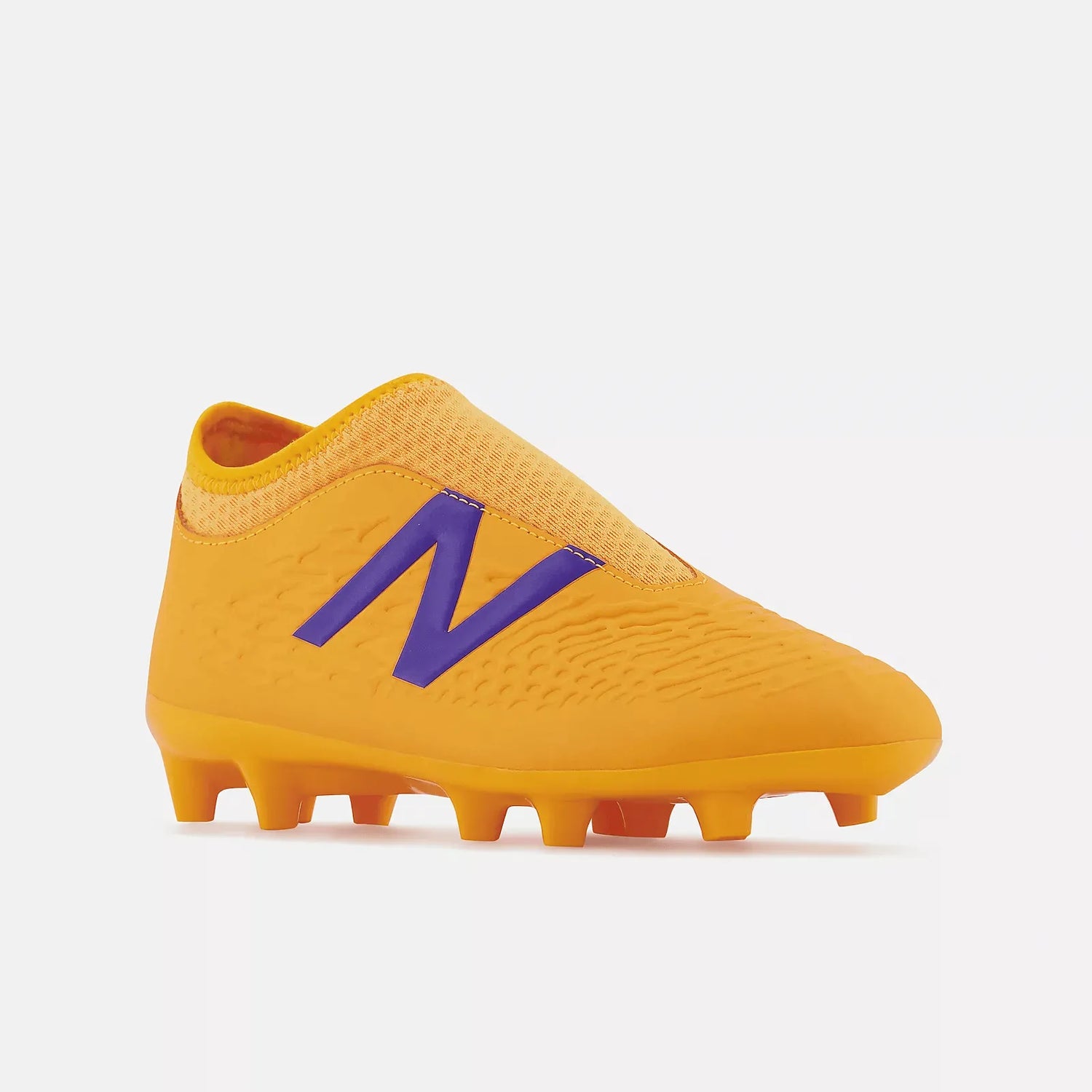 New Balance Jr Tekela V3+ Magique FG - Yellow Orange (Diagonal - Front)