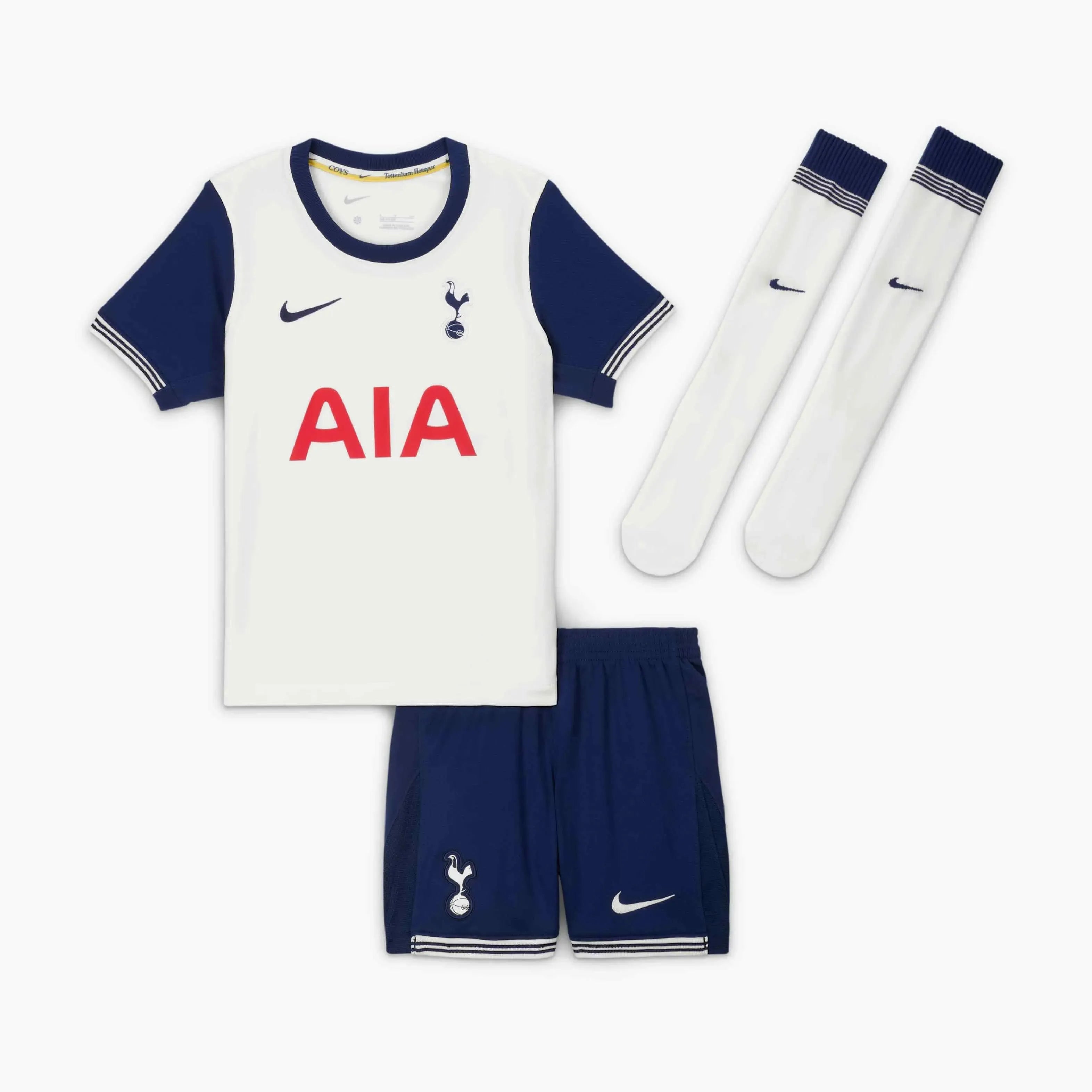 Nike 2024-25 Tottenham Little Kids' Stadium Home Kit (Front)