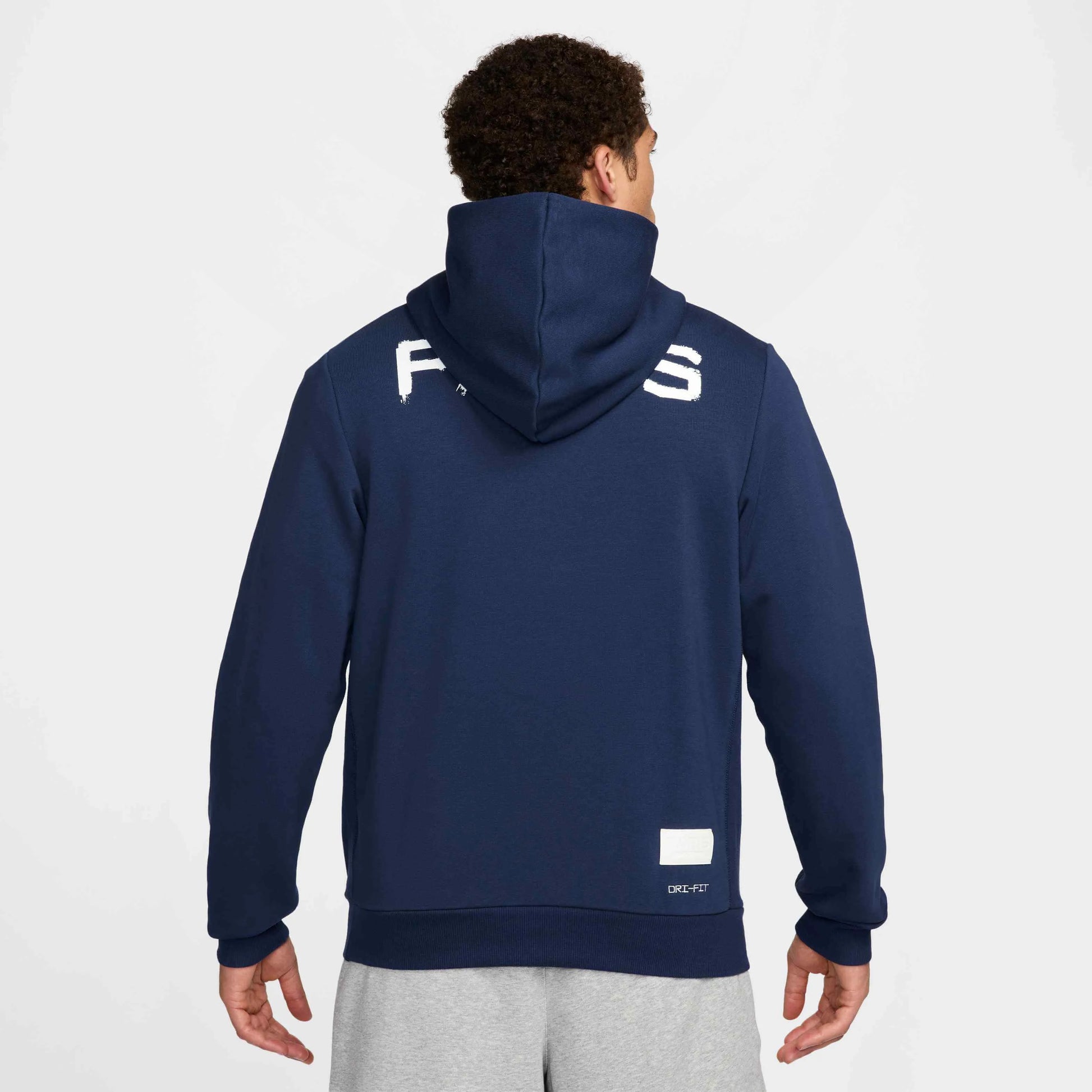 Nike 2024-25 PSG Men's Dri-Fit Pullover Hoodie (Model - Back)