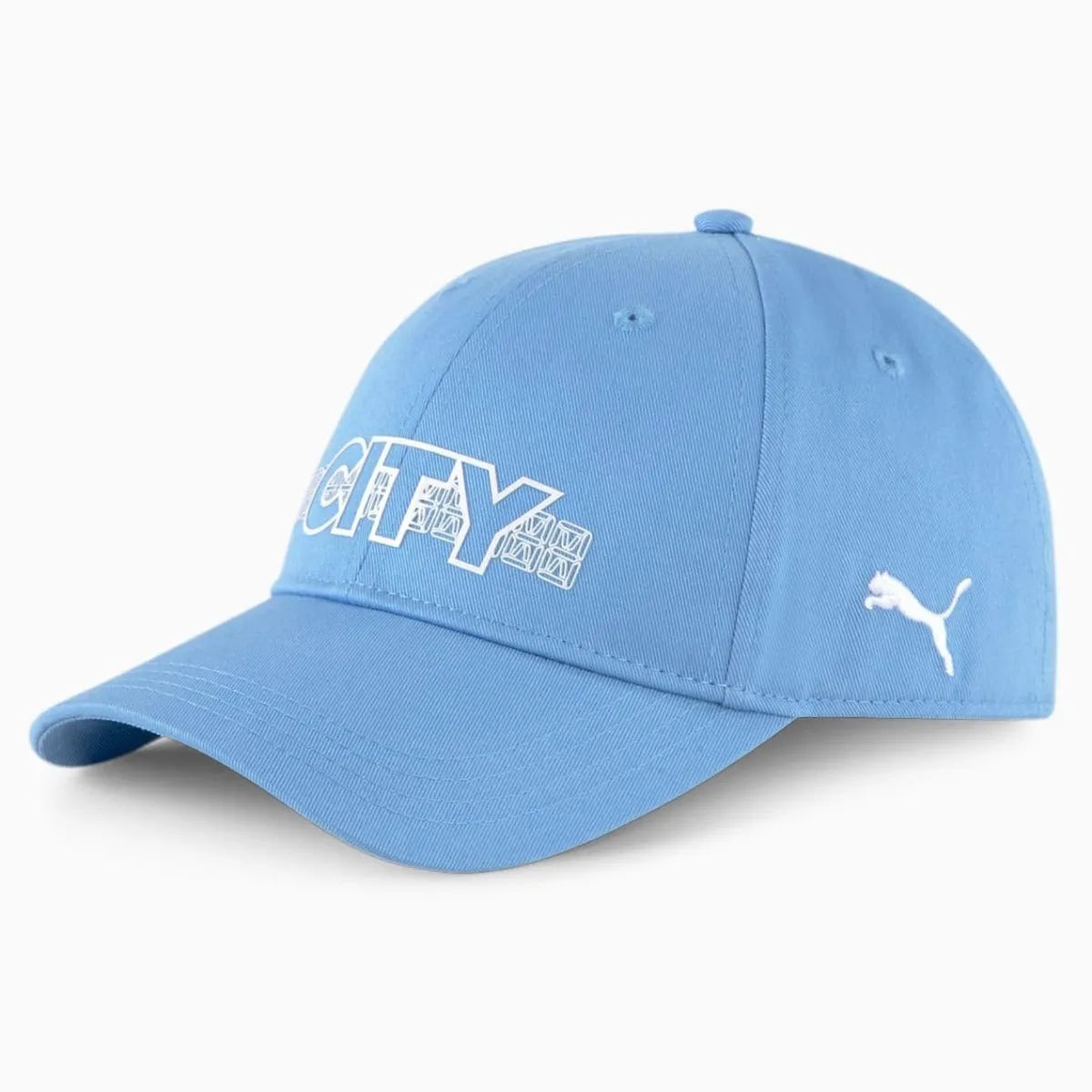 Puma 2021-22 Manchester City ftblCORE Fan Cap - Light Blue (Front)