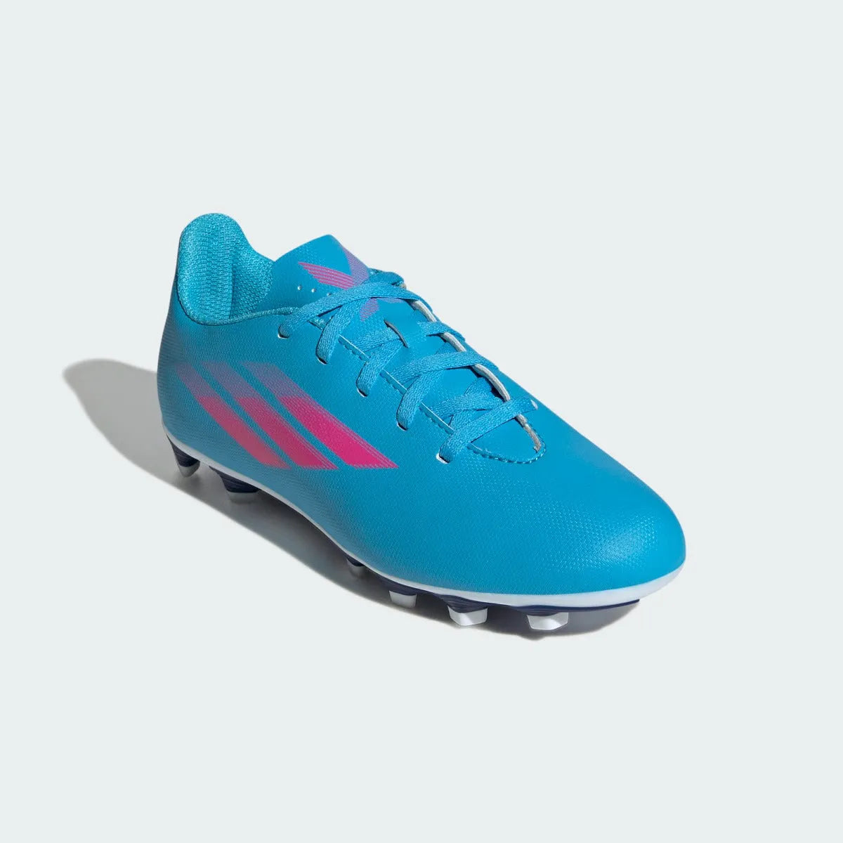 Adidas Kids X Speedflow .4 FxG - Sky Rush-Shock Pink (Diagonal 1)