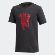 Adidas 2020-21 Manchester United KIDS Graphic Tee - Black-Red