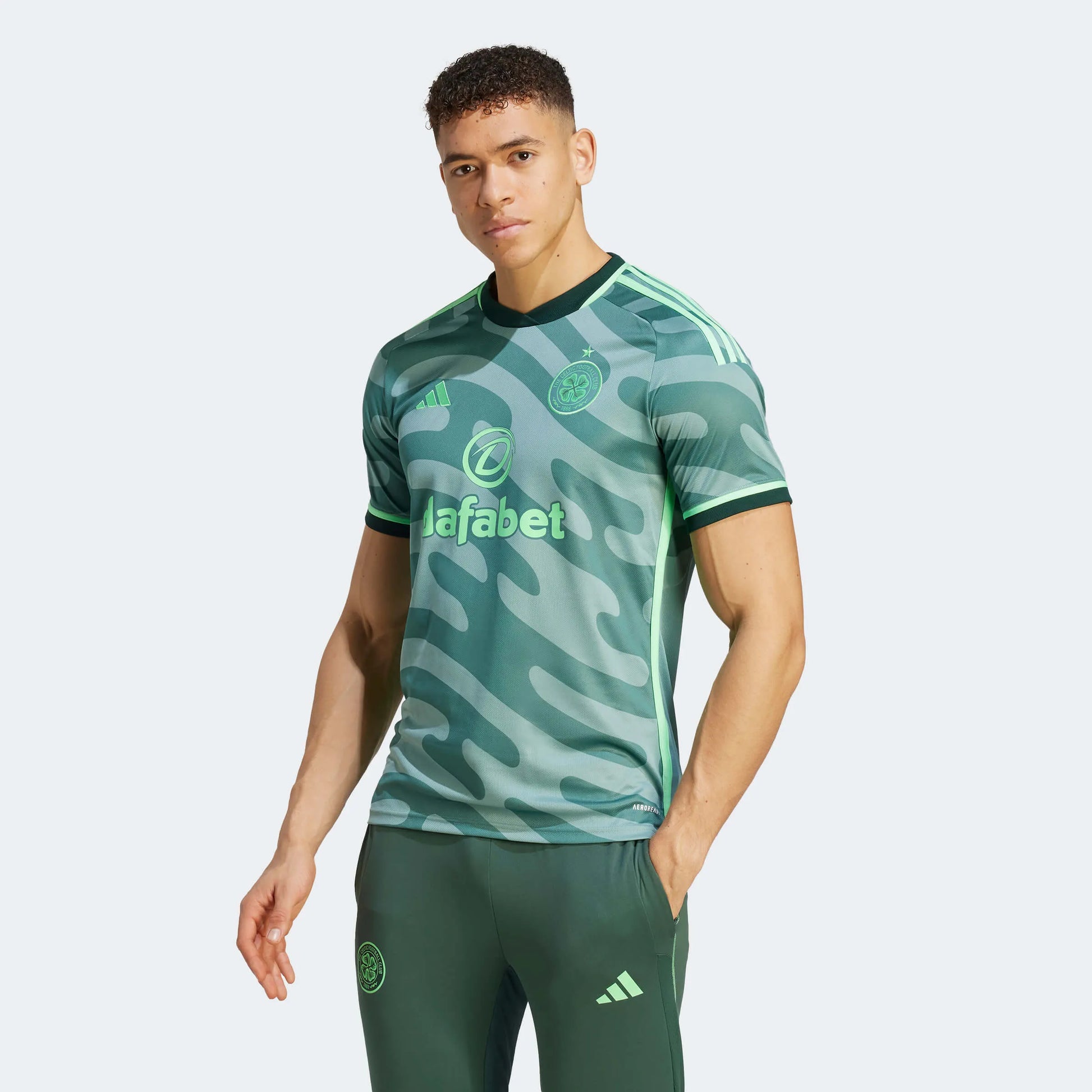 adidas 2023-24 Celtic Men's Stadium Third Jersey (Model - Front)