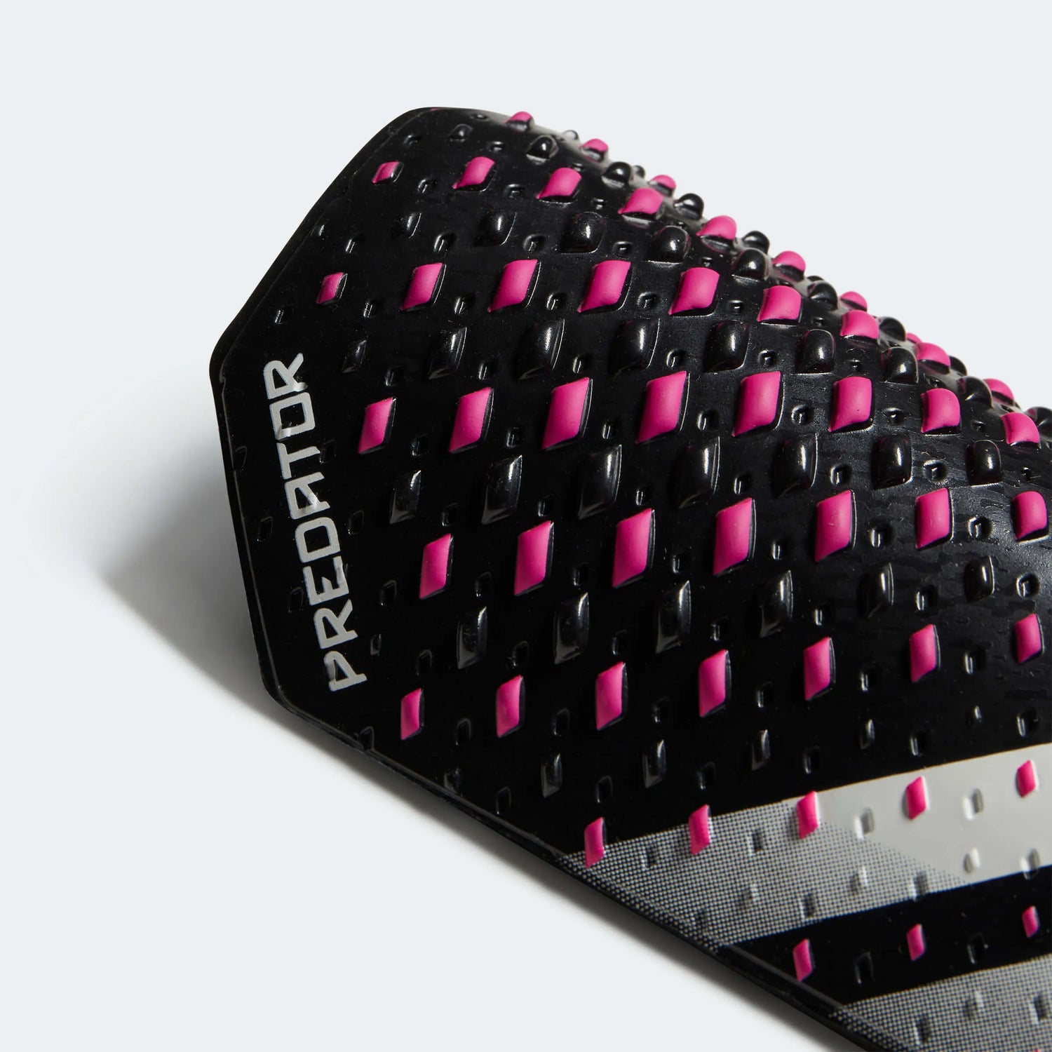 adidas Predator Competition Shin Guards - Black - White - Team Shock Pink (Detail 1)
