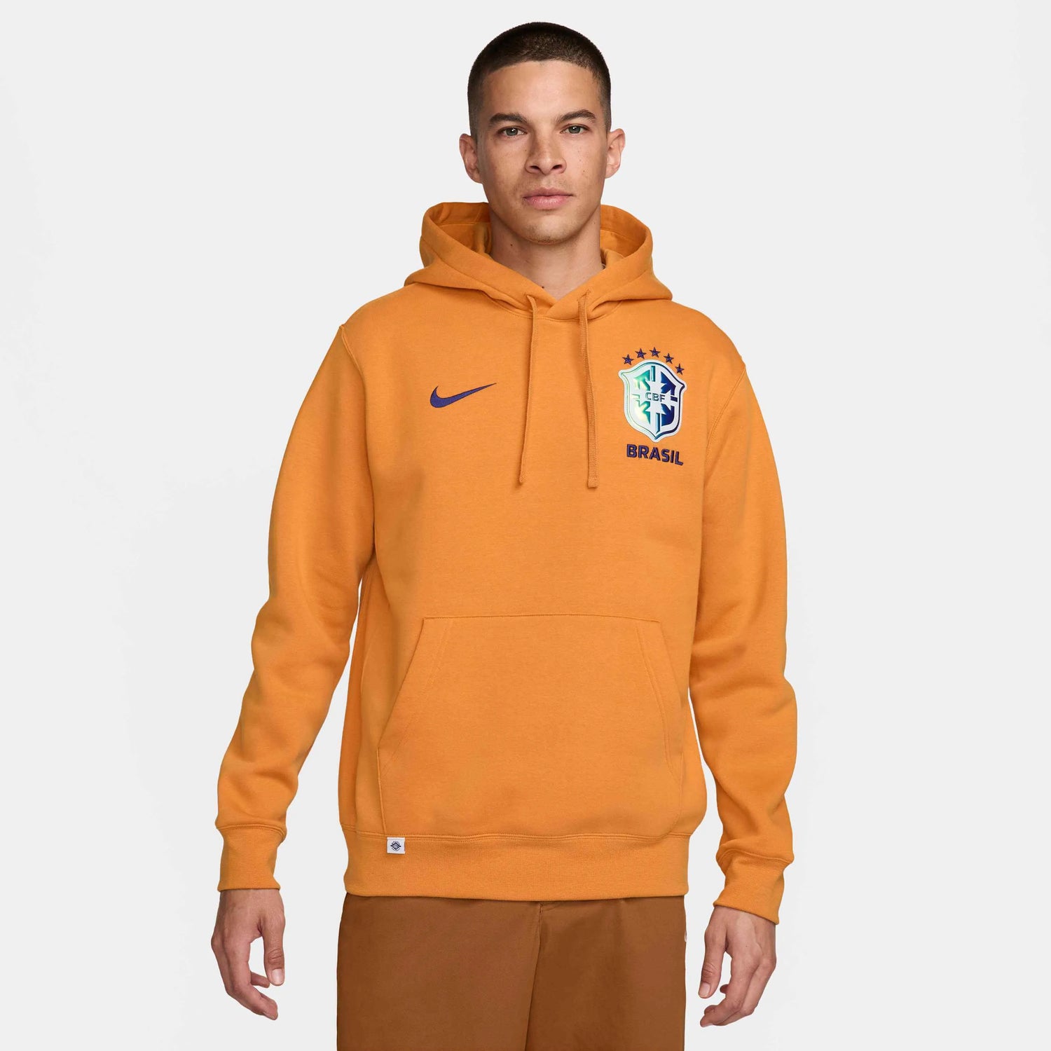 Nike 2024-25 Brazil Men's NSW Club PO Hoodie (Model - Front)