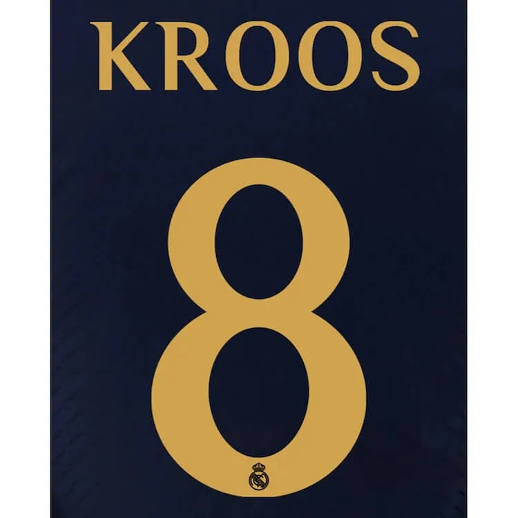 Real Madrid 2023-Away Kroos #8 Jersey Name Set (Back)