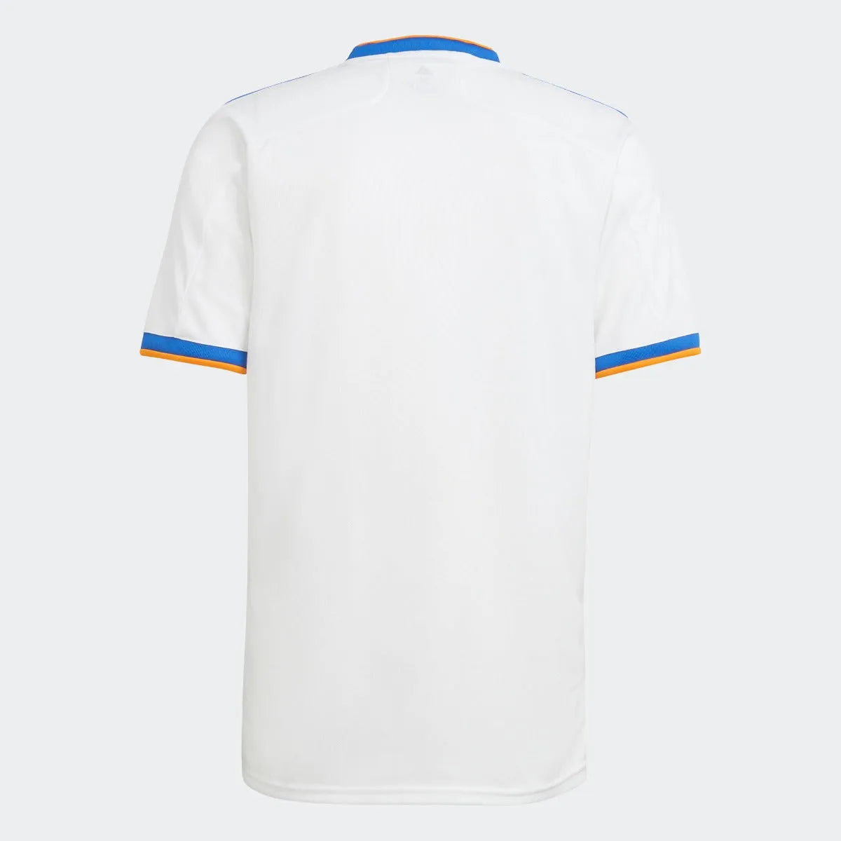 Adidas 2021-22 Real Madrid Home Jersey - White-Blue-Orange (Back)