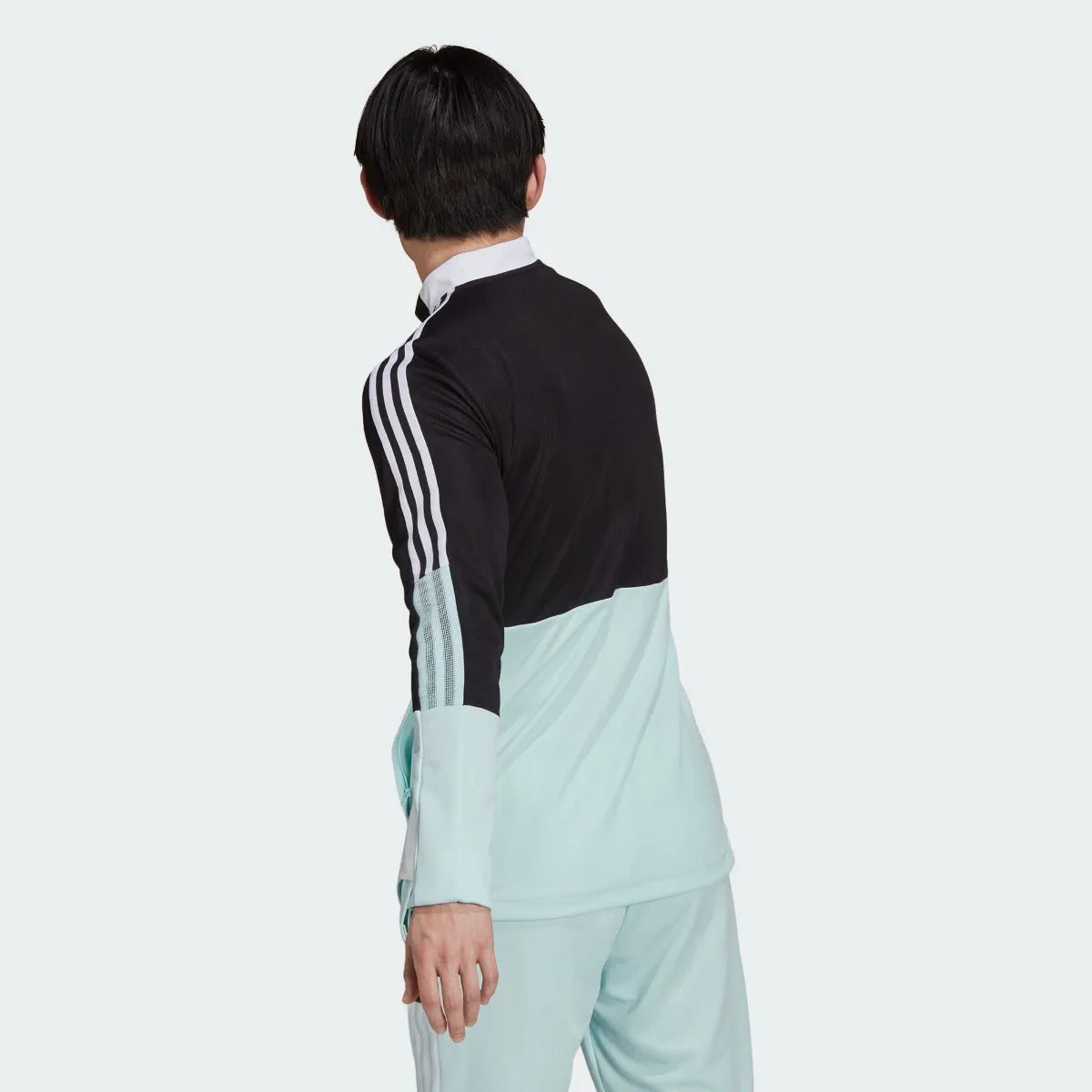 Adidas Tiro Track Jacket - Black-Halo Mint (Model - Back)