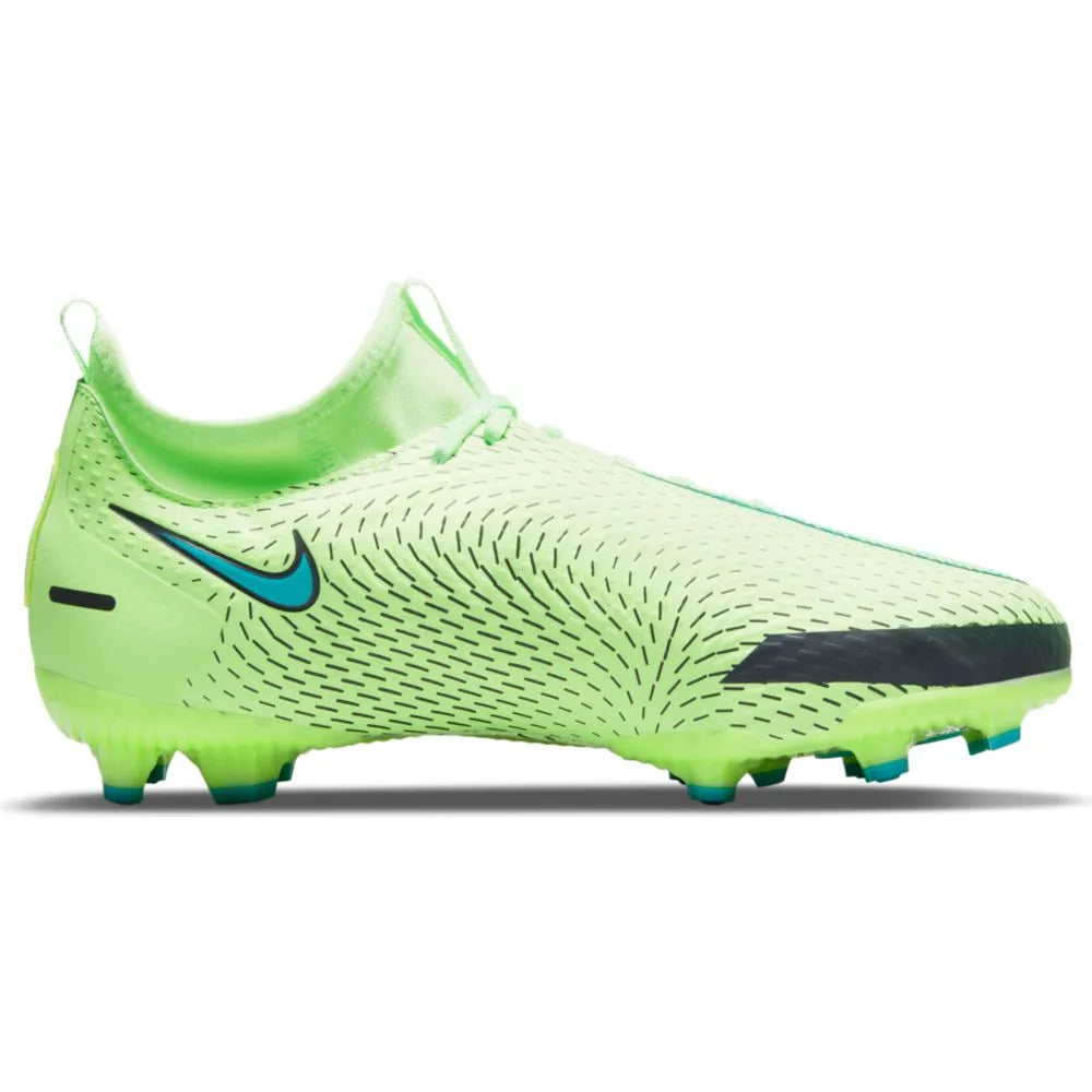 Nike JR Phantom GT Academy DF FG-MG - Lime Glow-Aquamarine (Side 2)