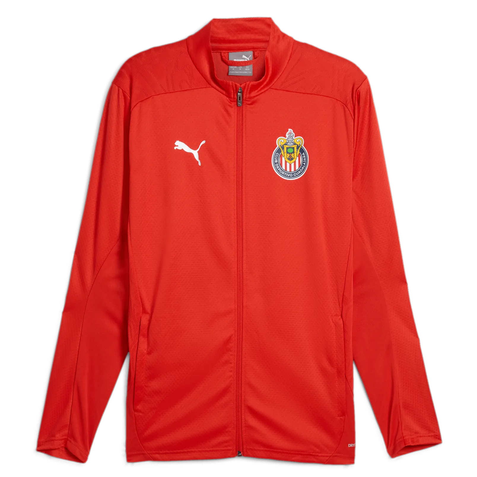 Puma 2024-25 Chivas Men's Training Jacket Puma Red-Puma Silver (Front)