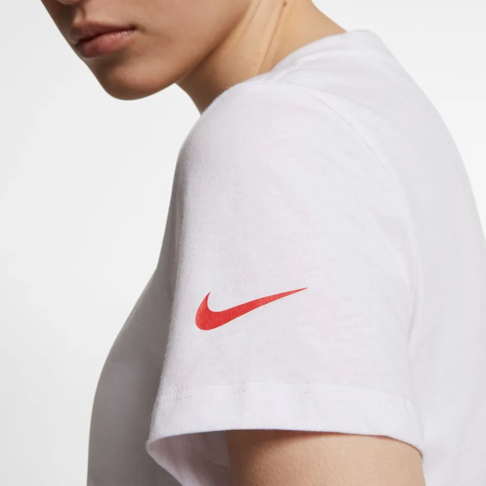 Nike England 2019-20 WOMEN'S Evergreen Crest Tee - White