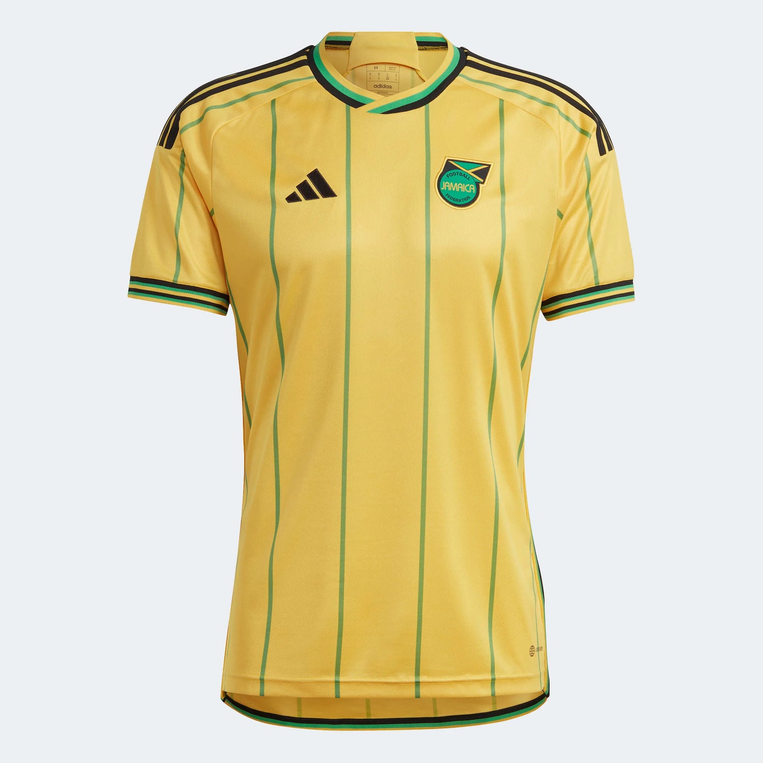 adidas 2023 Jamaica Home Jersey - Bold Gold-Vivid Green (Front)