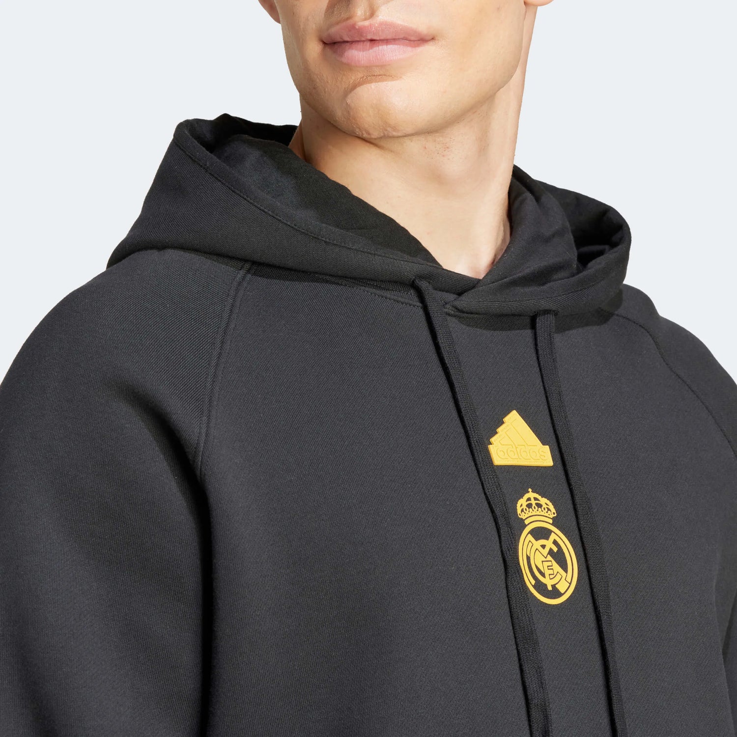 adidas 2023-24 Real Madrid Men's LS Hoodie (Detail 1)