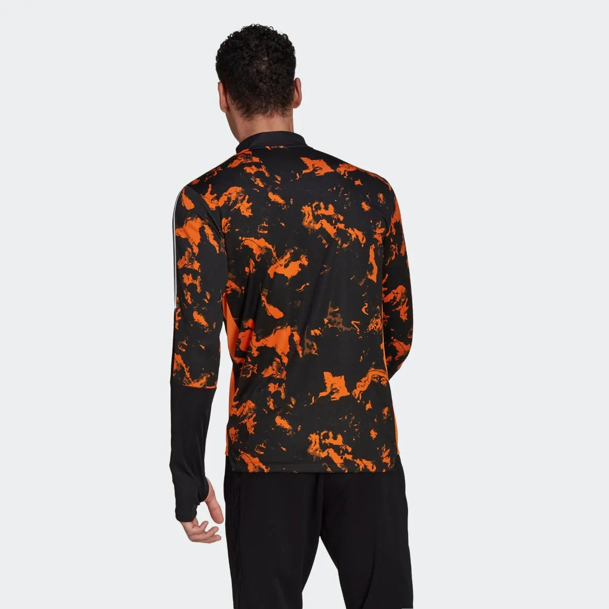 Adidas 2020-21 Juventus AOP Training Top - Black-Orange