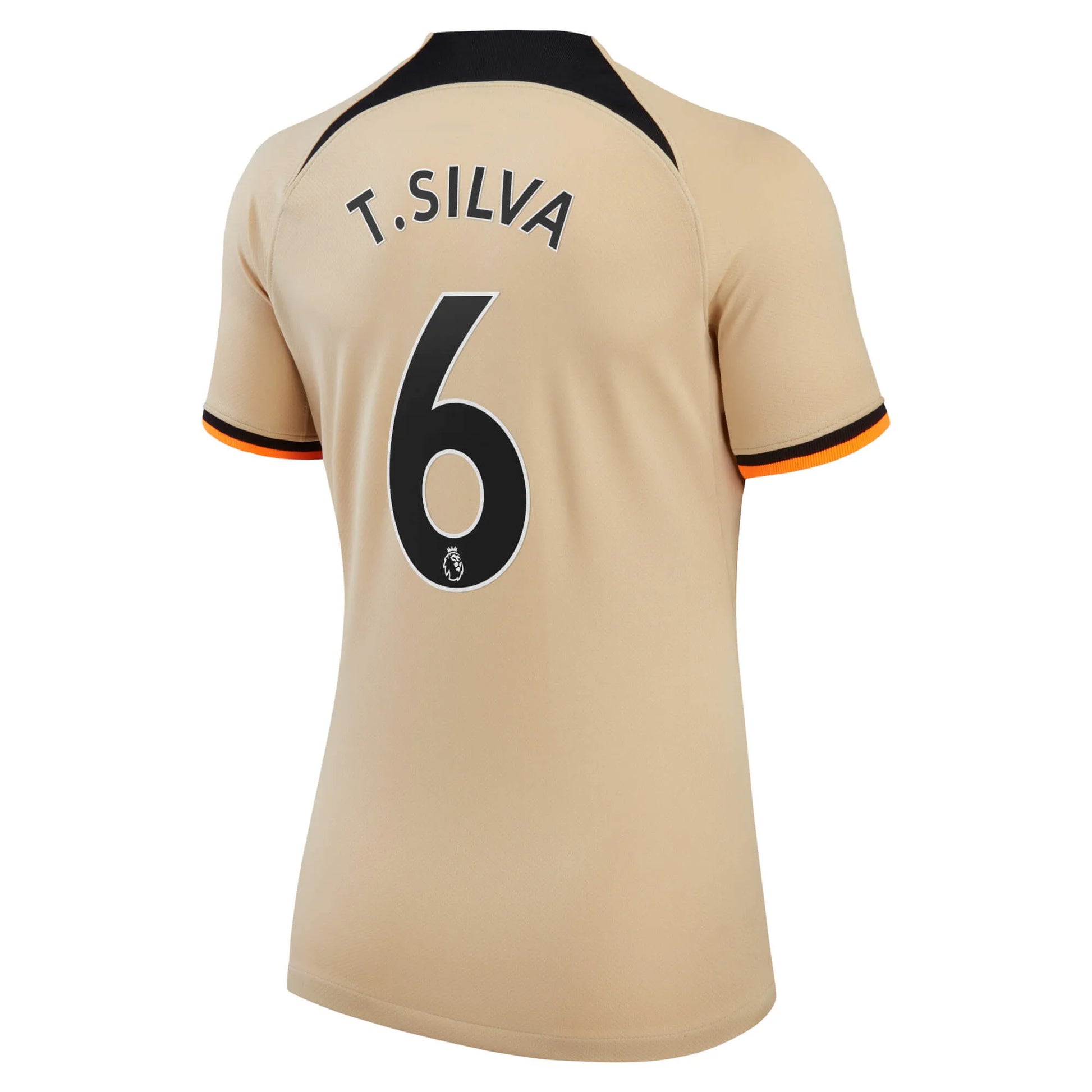 Nike 2022-23 Chelsea Womens Stadium Third Jersey - Sesame-Black (T. Silva)