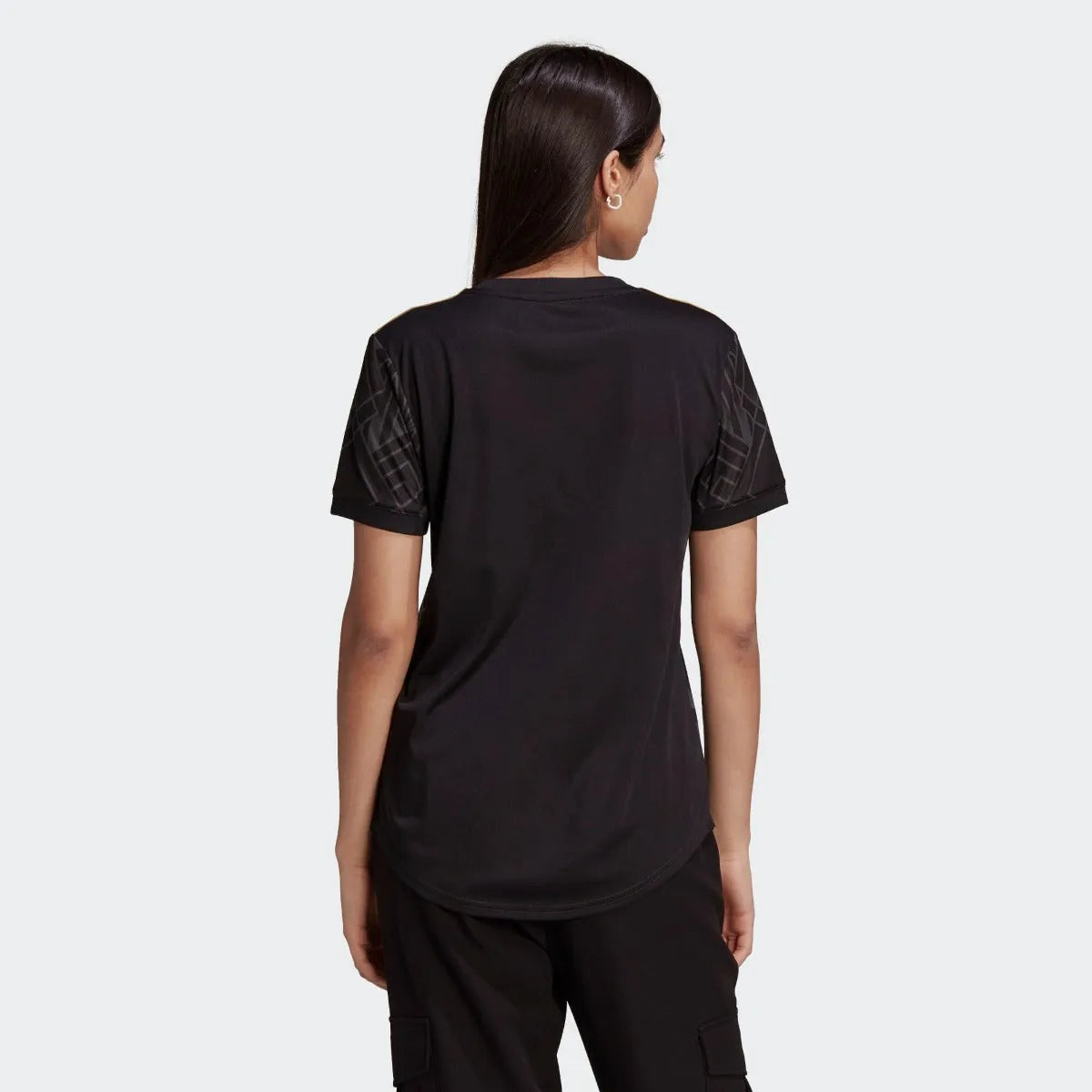 adidas 2022-23 LAFC Women Home Jersey - Black-Gold (Model - Back)