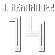 Mexico 2018 Home J.Hernandez #14 Jersey Name Set