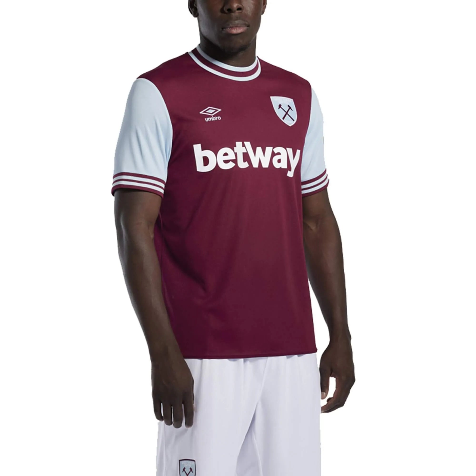 Umbro 2024-25 West Ham Men's Stadium Home Jersey (Model - Front