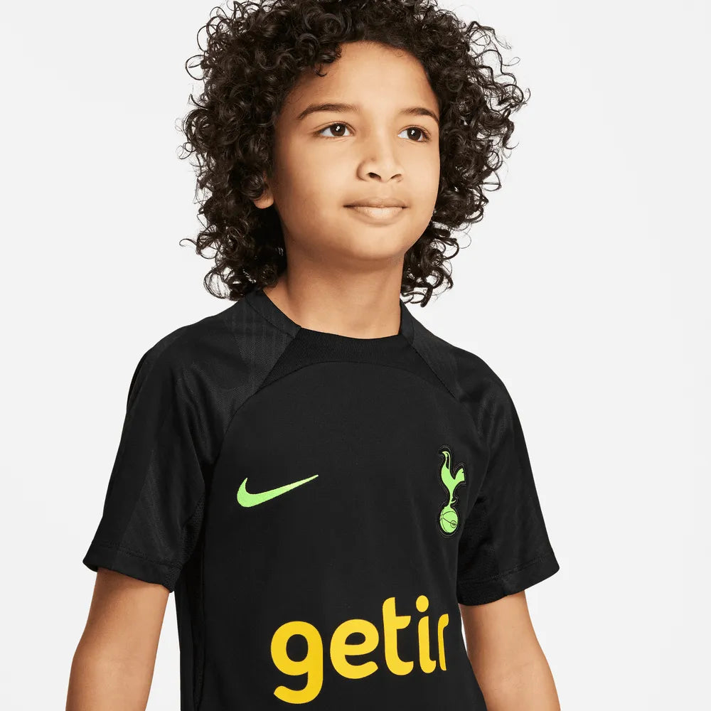 Nike 22-23 Tottenham Youth DF Strike Top - Black-Volt (Detail 1)