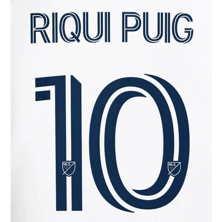 LA Galaxy 2024- Home Riqui Puig #10 Jersey Name Set (Front)