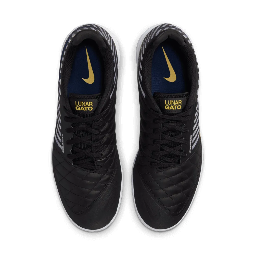 Nike Lunargato II Black-Midnight Navy-Black-Vivid Sulfur (Pair - Top)