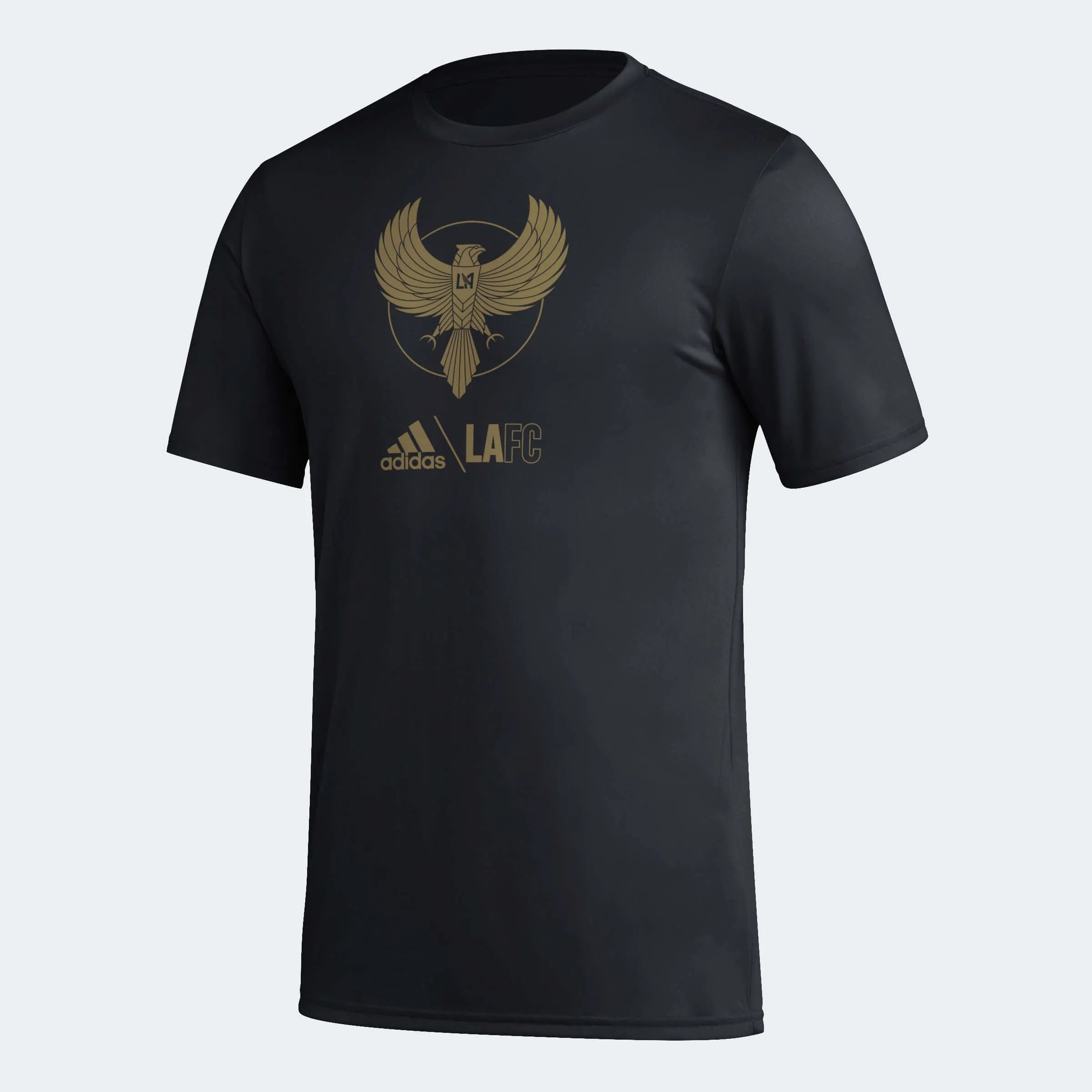 adidas 2023-24 LAFC Club Icon Tee - Black-Gold (Front)