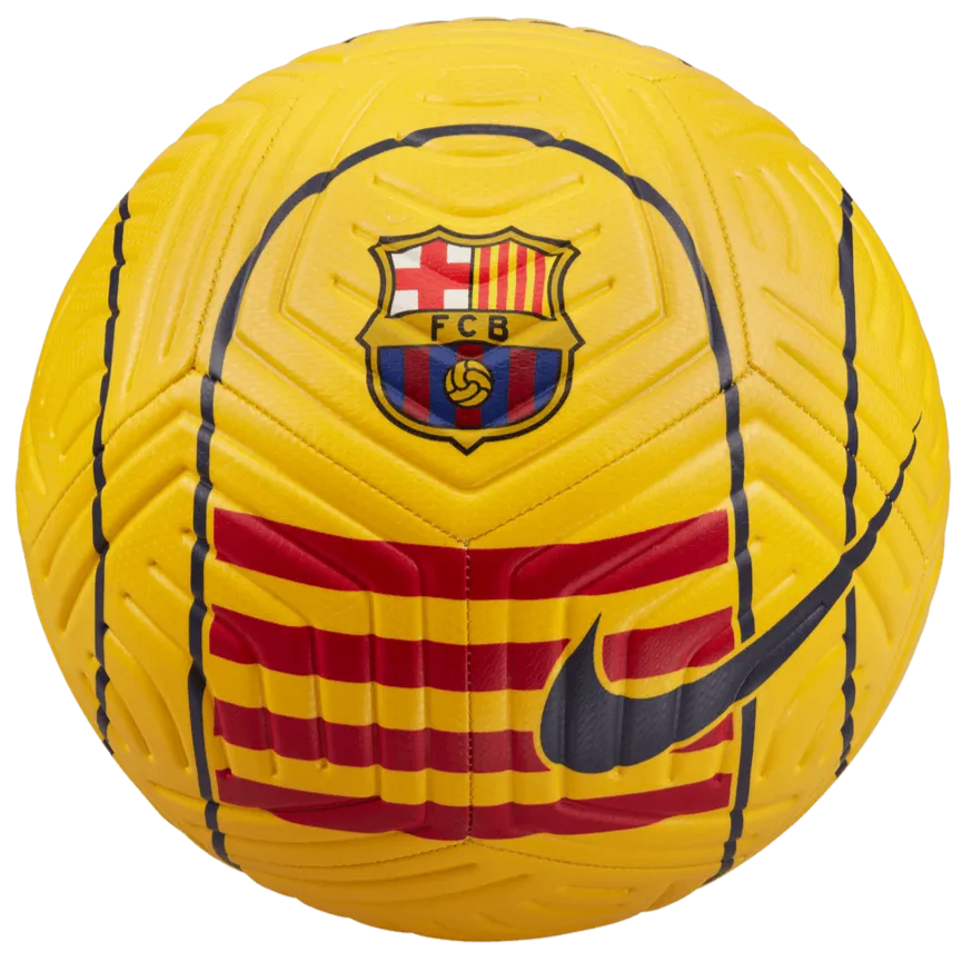Nike SP23 FC Barcelona Strike Ball - Yellow-Red (Front)