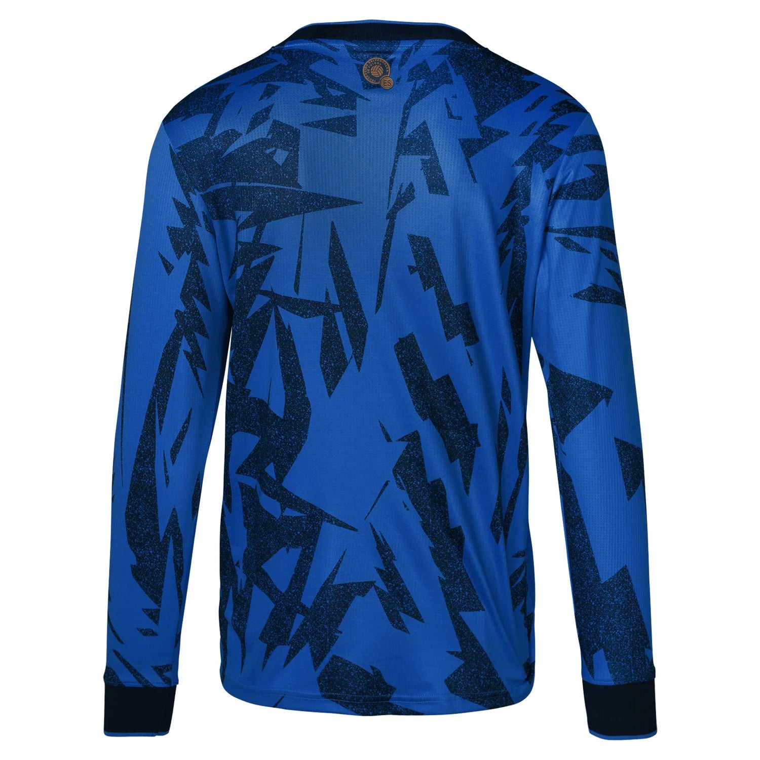 Umbro 2023-24 El Salvador Home Long-Sleeve Jersey - Blue-Black (Back)