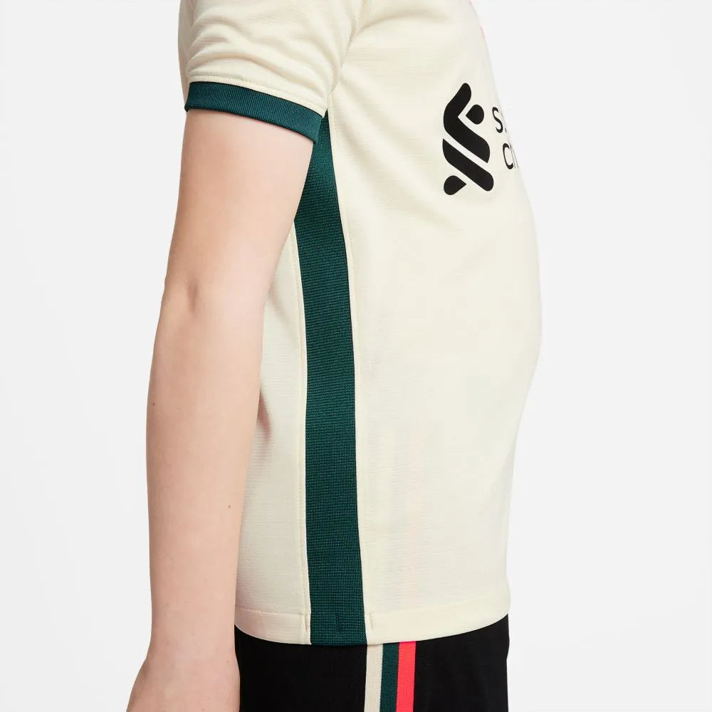 Nike 2021-22 Liverpool Youth Away Jersey - Fossil (Detail 3)