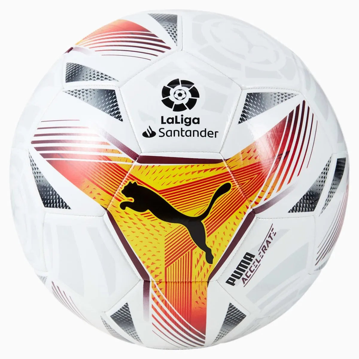 Puma La Liga 1 Accelerate MS Training Ball - White-Multi (Front)