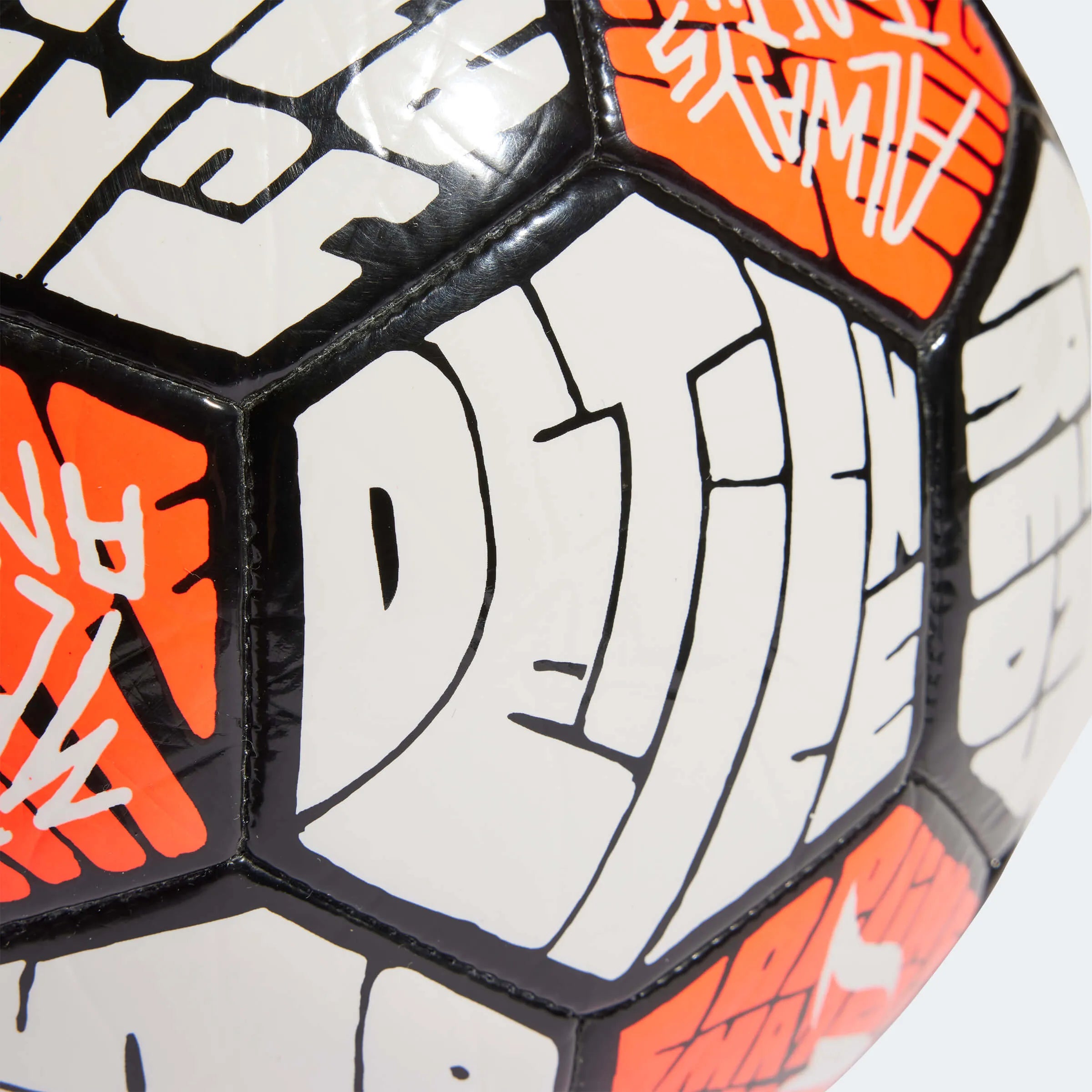 adidas Messi Club Ball - White-Black-Solar Red (Detail 1)