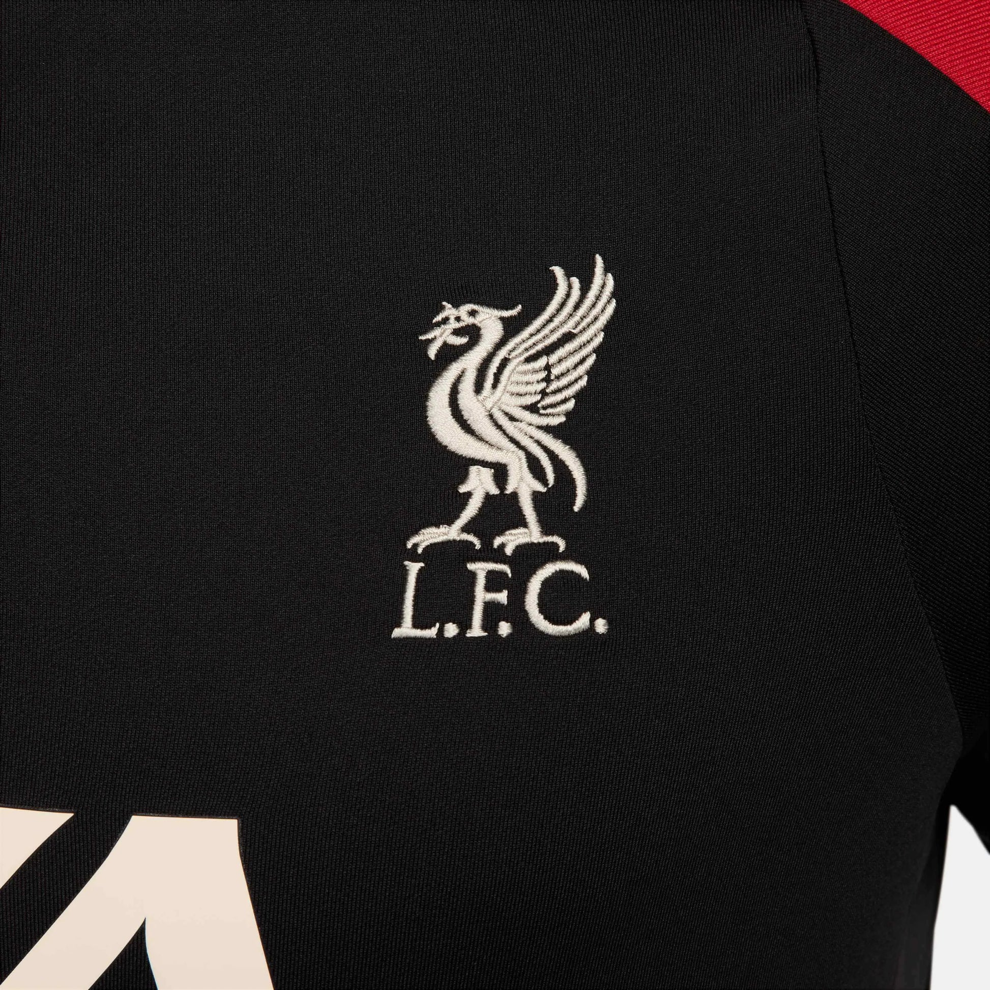 Nike 2024-25 Liverpool Men's Strike Drill Top Black/Black/Gym Red/Light Orewood Brown (Detail 2)