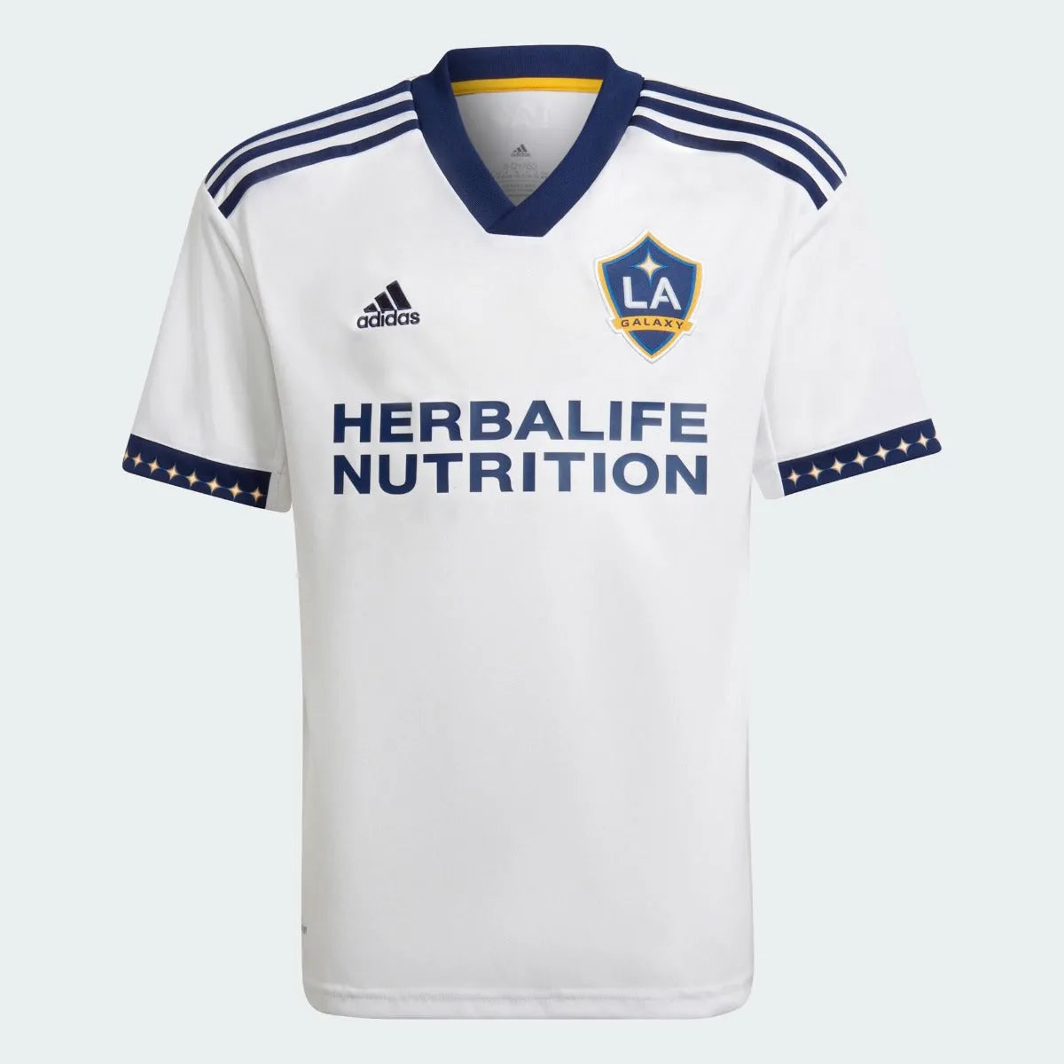 adidas 2022-23 LA Galaxy Youth Home Jersey - Navy-White (Front)