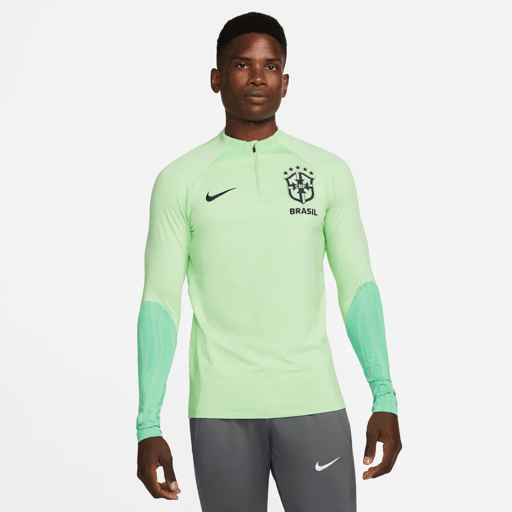 Nike 2022-23 Brazil Strike Top - Cucumber Calm (Model - Front)