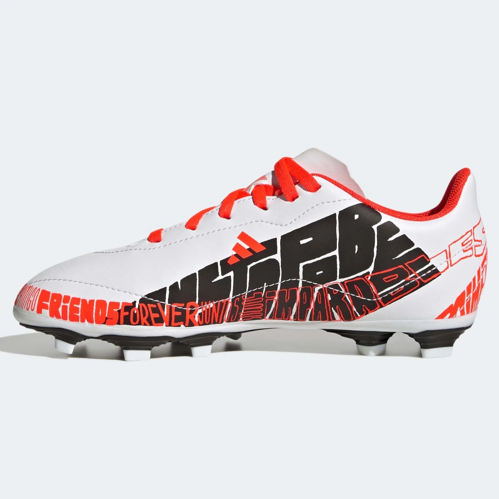 adidas Kids X SpeedPortal Messi .4 FG - White-Black-Solar Red (Side 2)