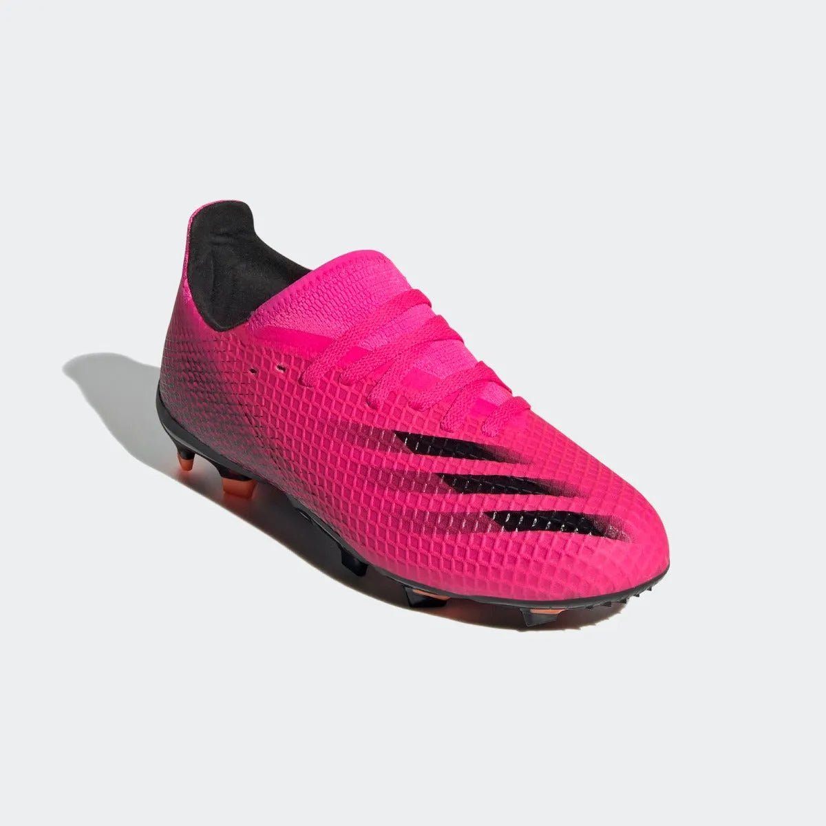 Adidas JR X ghosted .3 FG - Pink-Black-Orange (Diagonal 1)