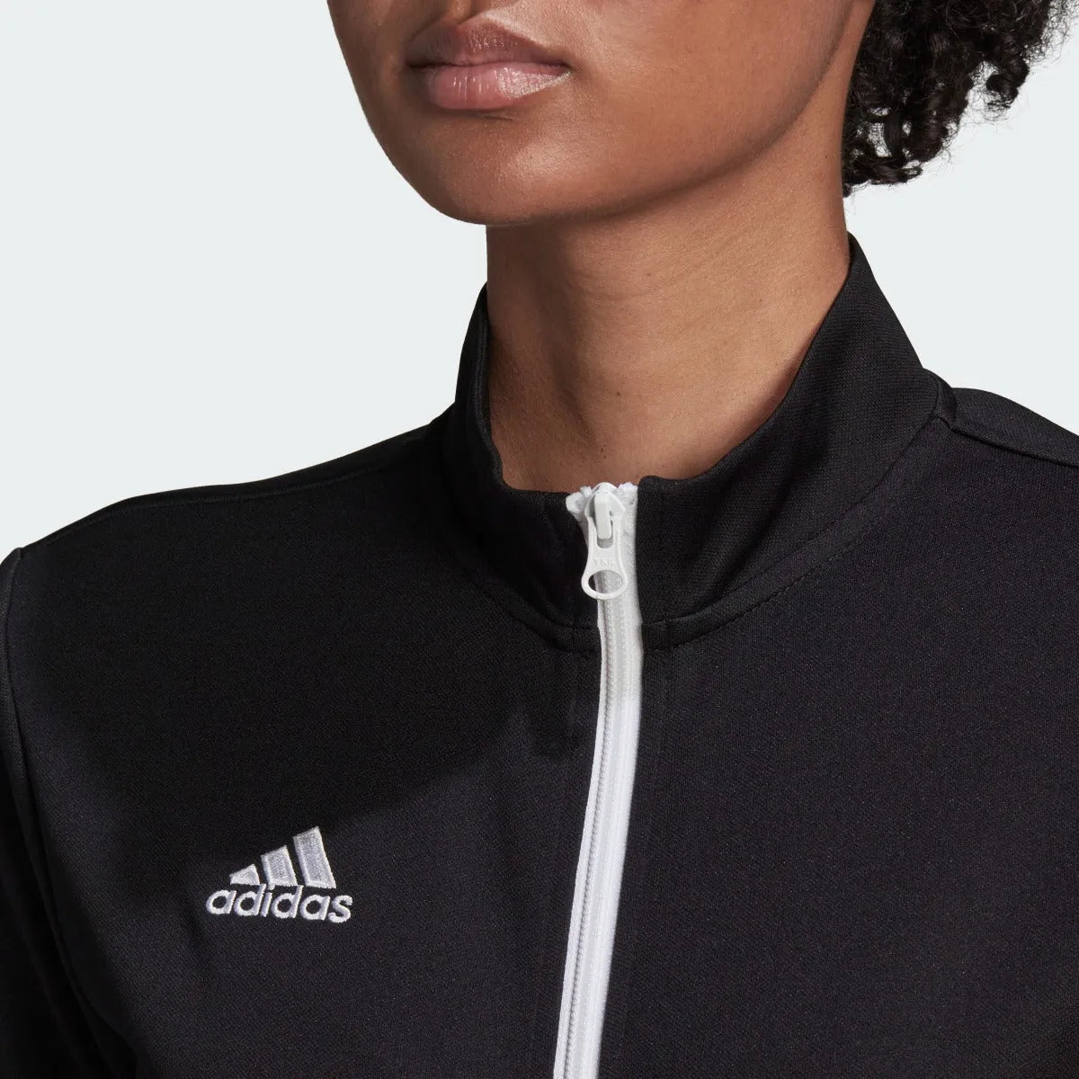 adidas Entrada 22 Women's Track Jacket - Black (Detail 1)