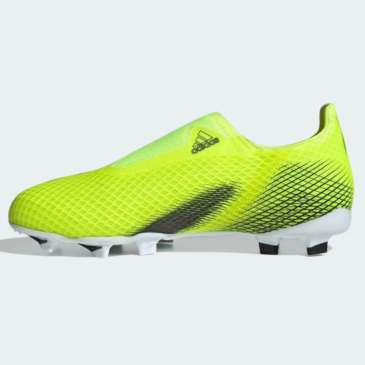 Adidas JR X Ghosted.3 Laceless FG - Volt-Black