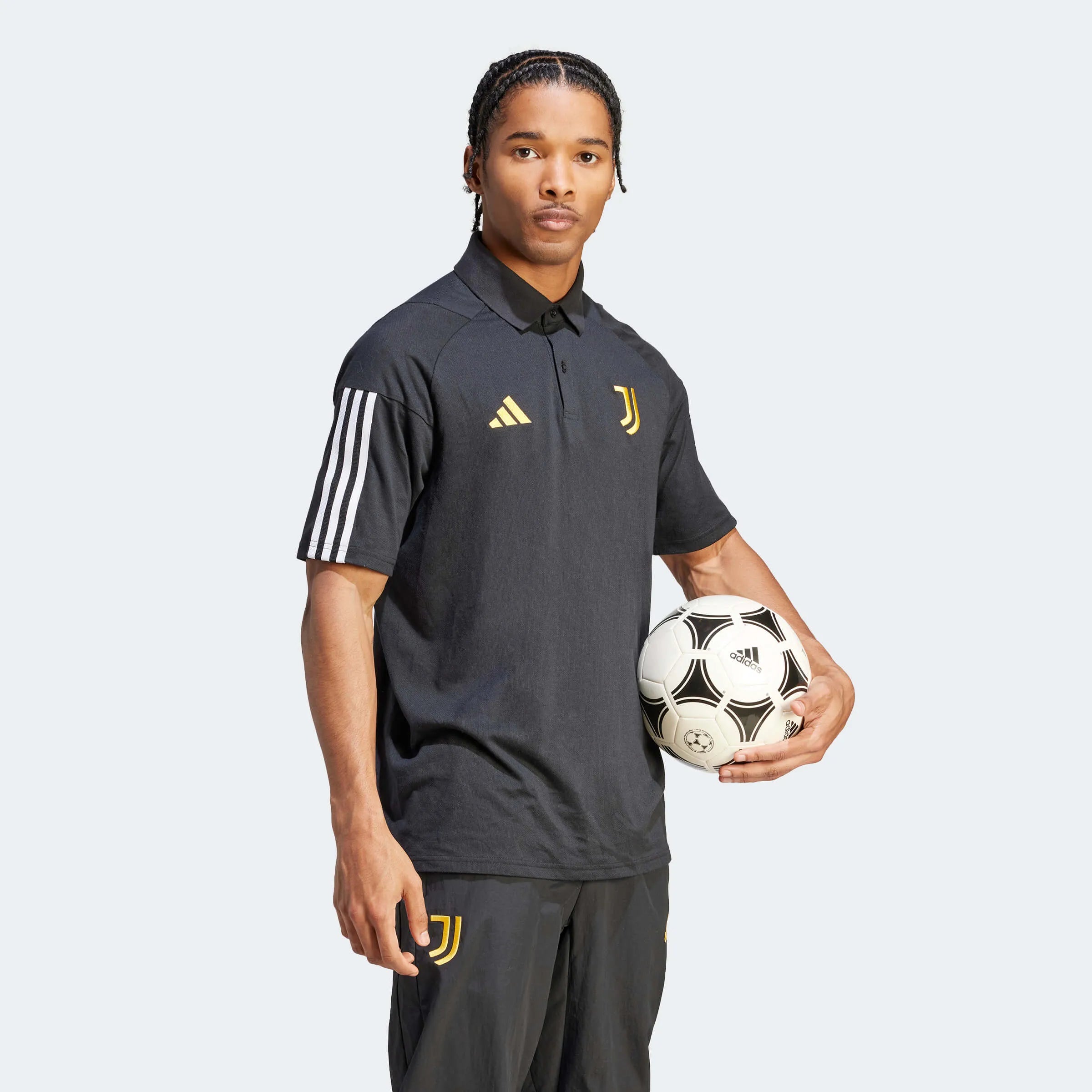 adidas 2023-24 Juventus Men's CO Polo Shirt (Model - Side)