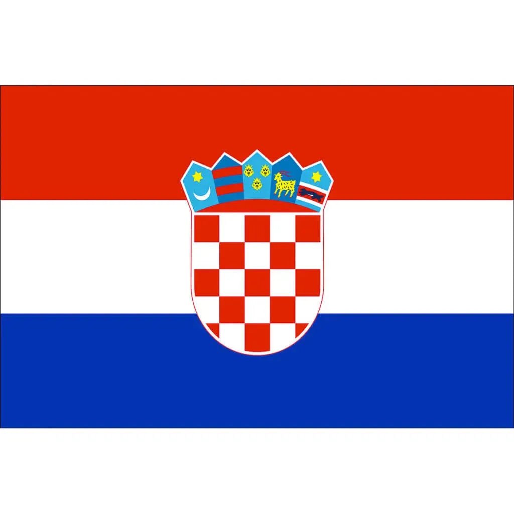 3x5 Country Flag - Croatia (Front)