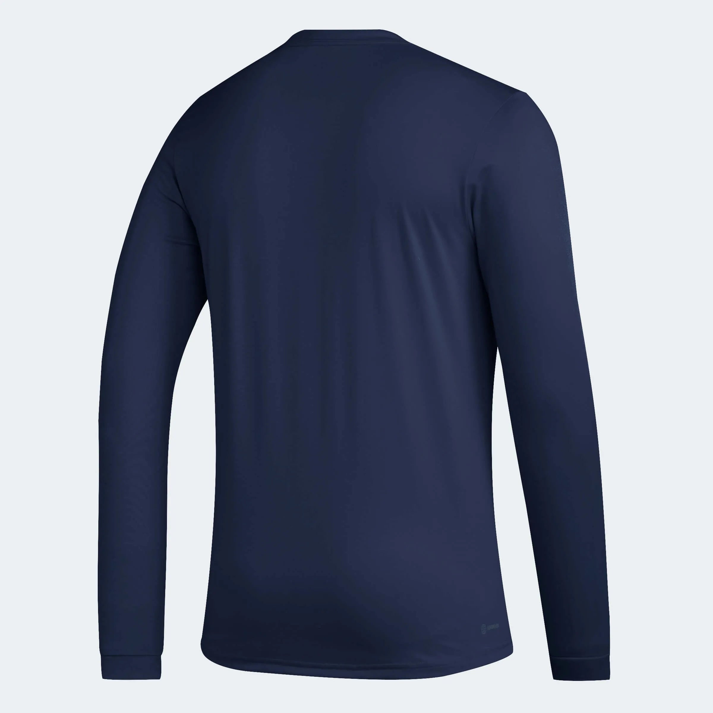 adidas 2023 LA Galaxy Long-Sleeve Pre-Game Tee - Navy (Back)