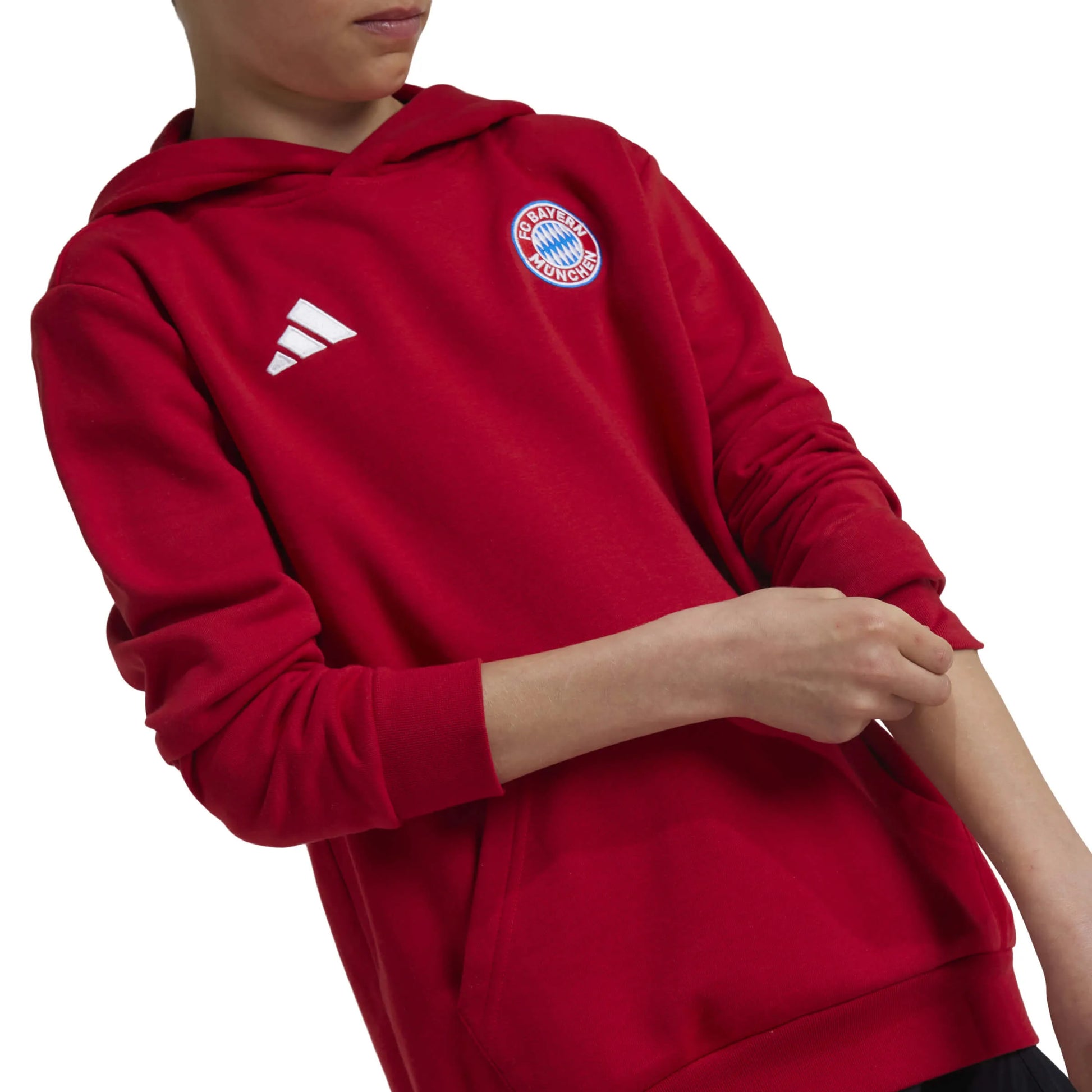 adidas 2024-25 Bayern Munich Youth Hoodie (Detail 1)