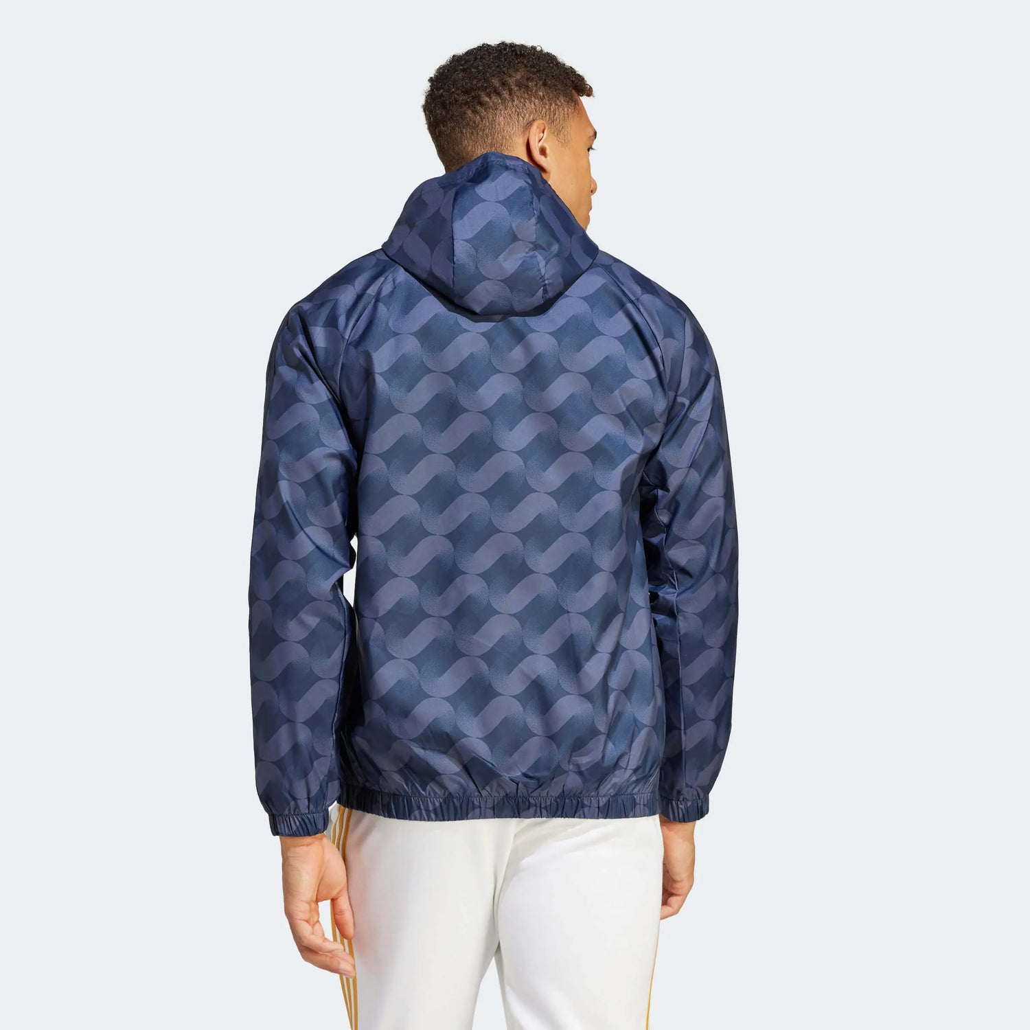 adidas 2023-24 Real Madrid Men's DNA Windbreaker Hoodie (Model - Back)