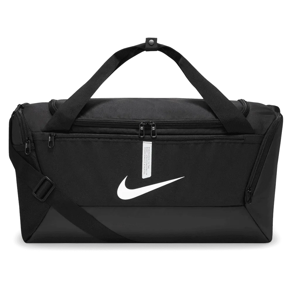 Nike Academy Team Small Duffel  Bag - Black-White (Front)