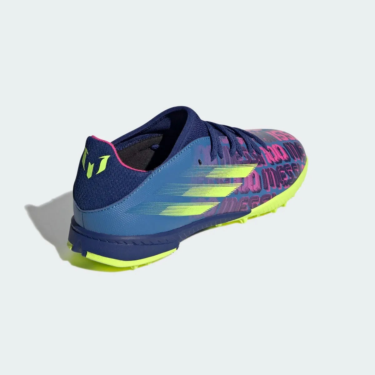 Adidas JR X Speedflow MESSI .3 TF - Blue-Pink-Yellow (Diagonal 2)