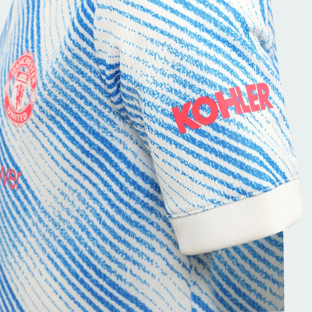 Adidas 2021-22 Manchester United Away MINI Kit - White-Glow Blue (Detail 1)