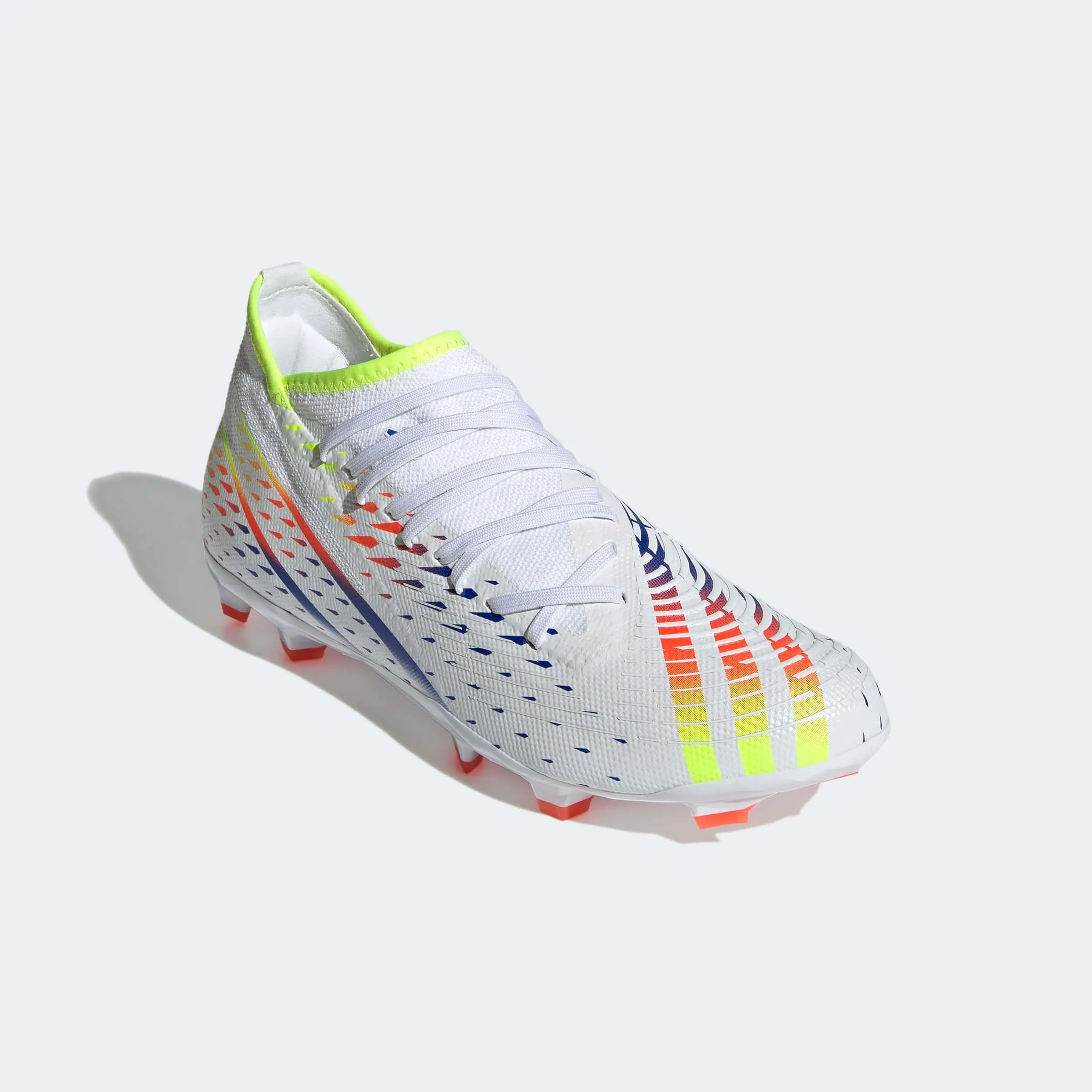 adidas Predator Edge.3 FG - White-Yellow-Blue (Diagonal 1)