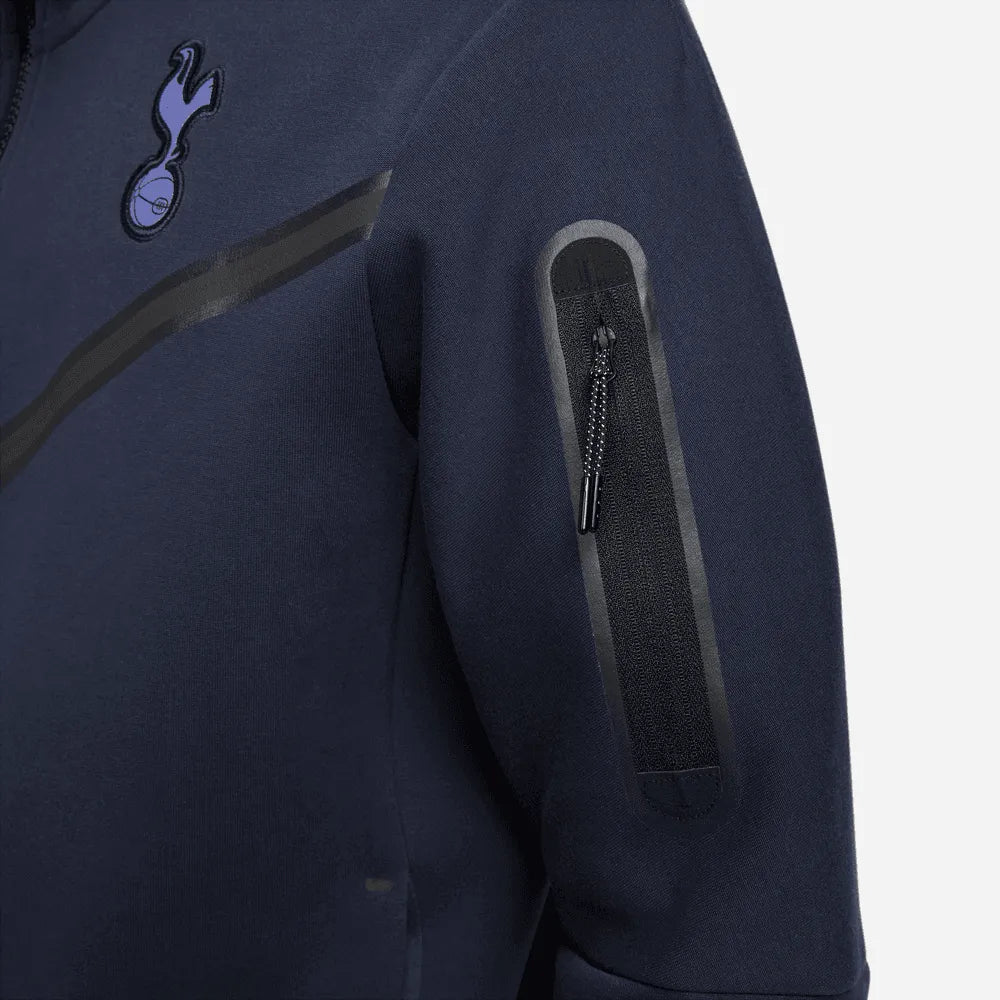 Nike 2023-24 Tottenham Tech Fleece Hooded jacket- Navy (Detail 3)