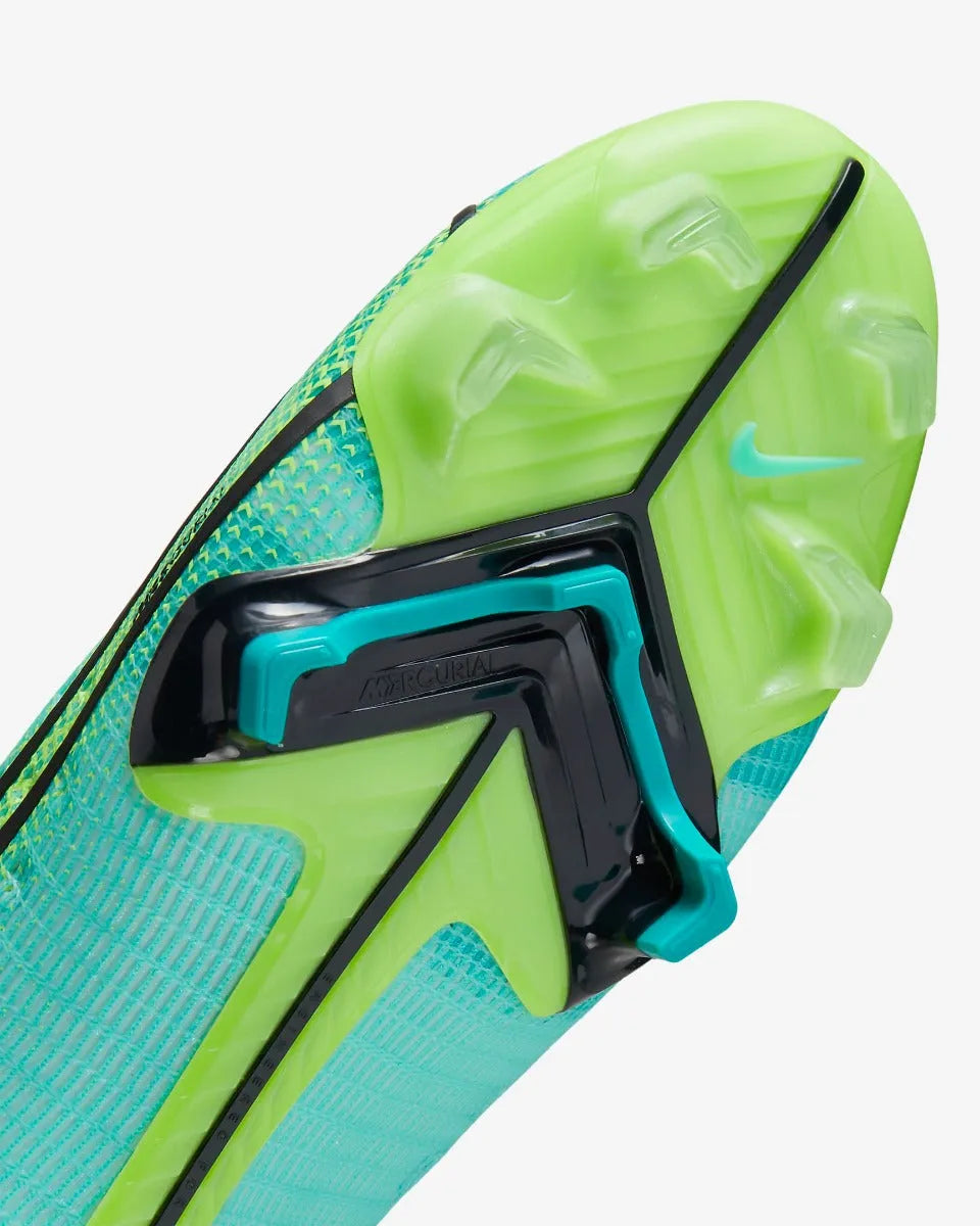 Nike Superfly 8 Elite FG - Turquoise-Lime Glow (Detail 1)