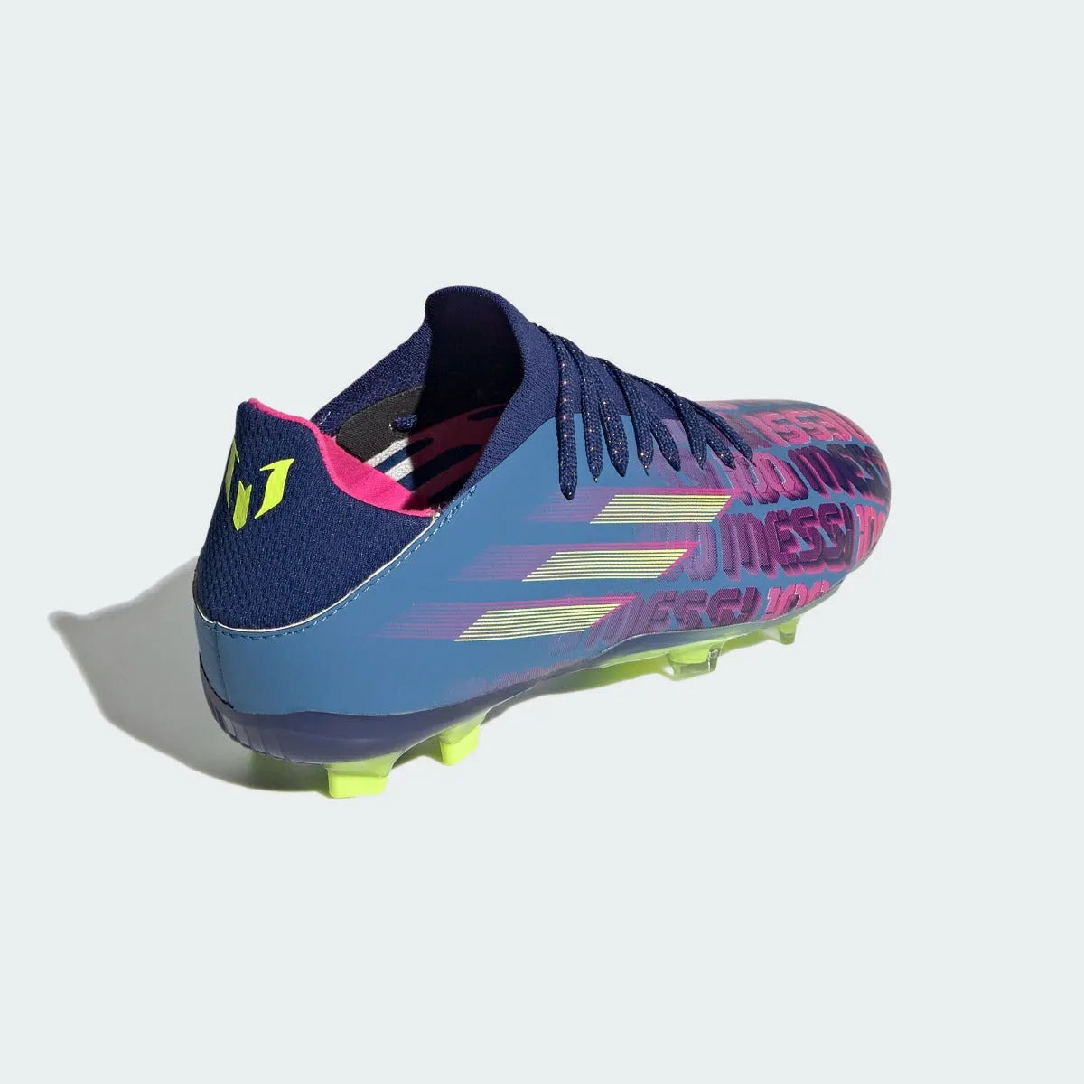Adidas JR X Speedflow MESSI .1 FG - Blue-Pink-Yellow (Diagonal 2)